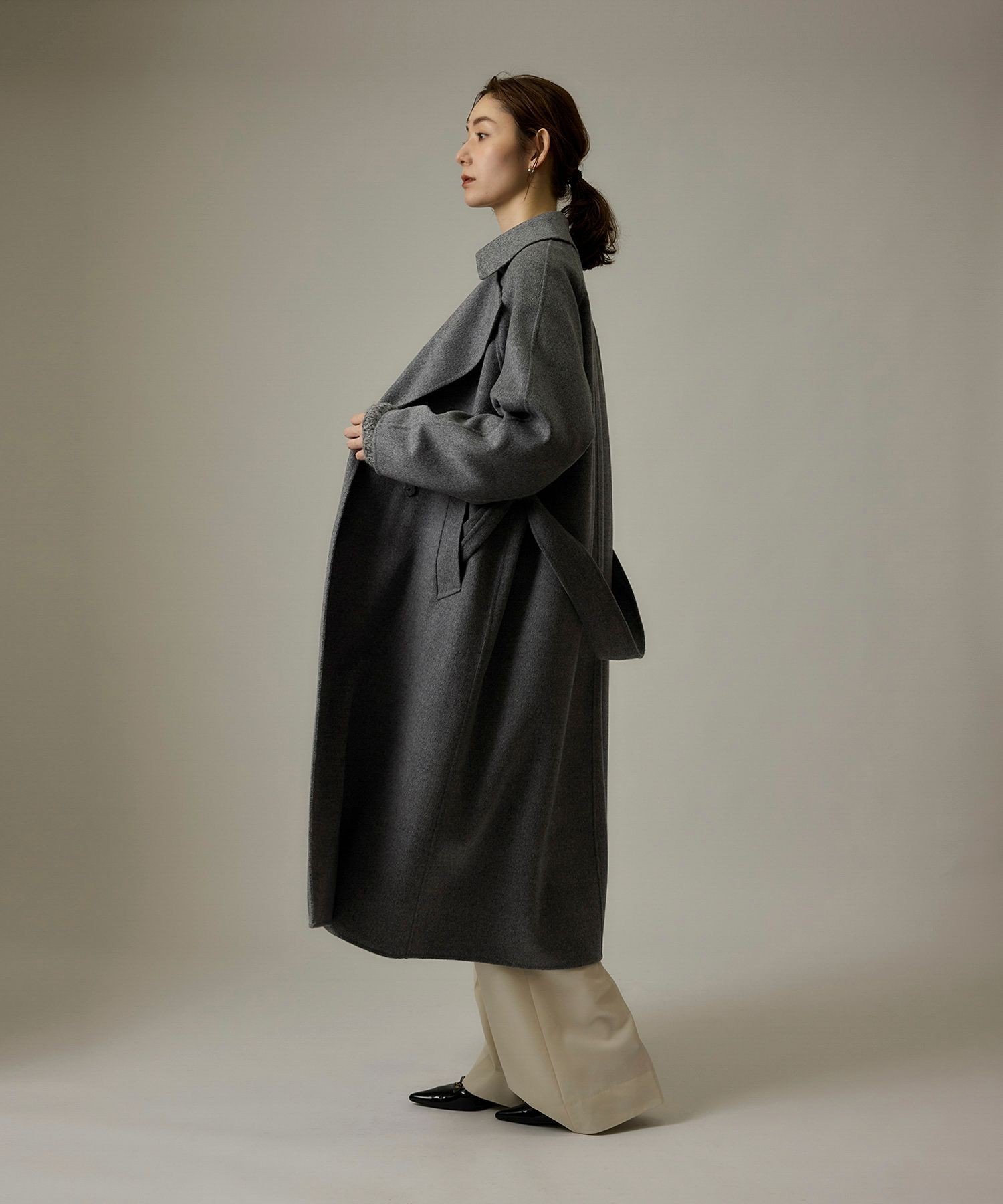 ROPE'｜ラムウールリバーロングコート【Sサイズフェア対象】 | Rakuten