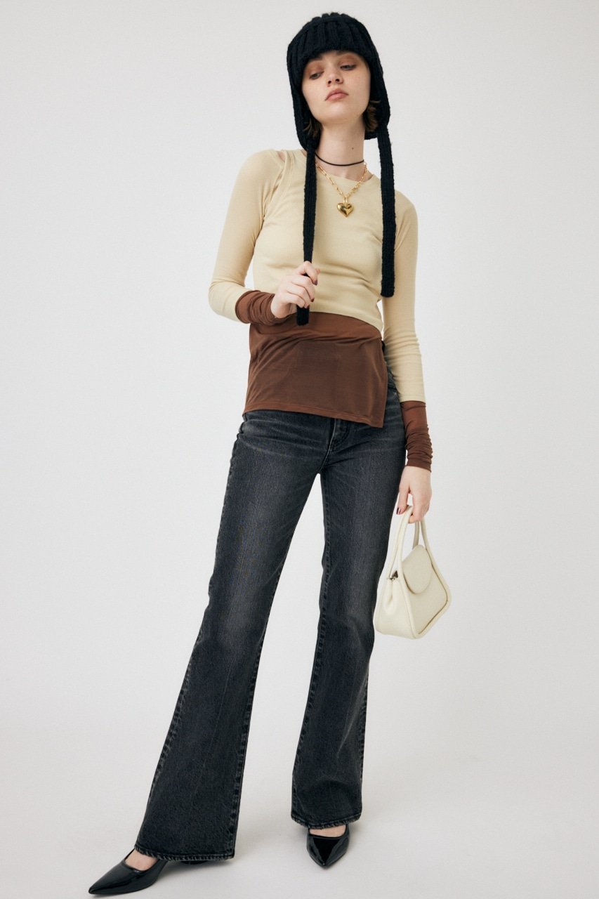 moussy｜MVS BLACK FLARE | Rakuten Fashion(楽天ファッション／旧楽天