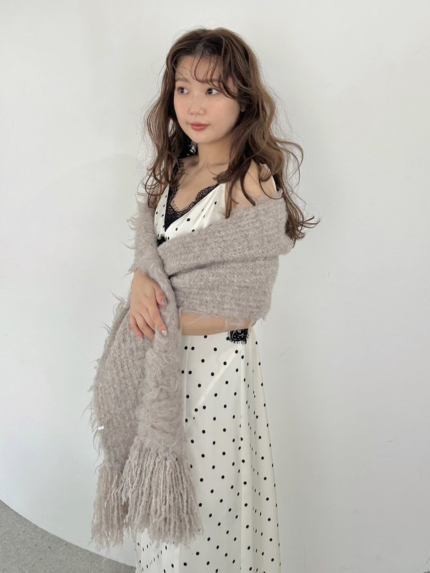 FRAY I.D｜ブラッシュシャギーニットマフラー | Rakuten Fashion(楽天