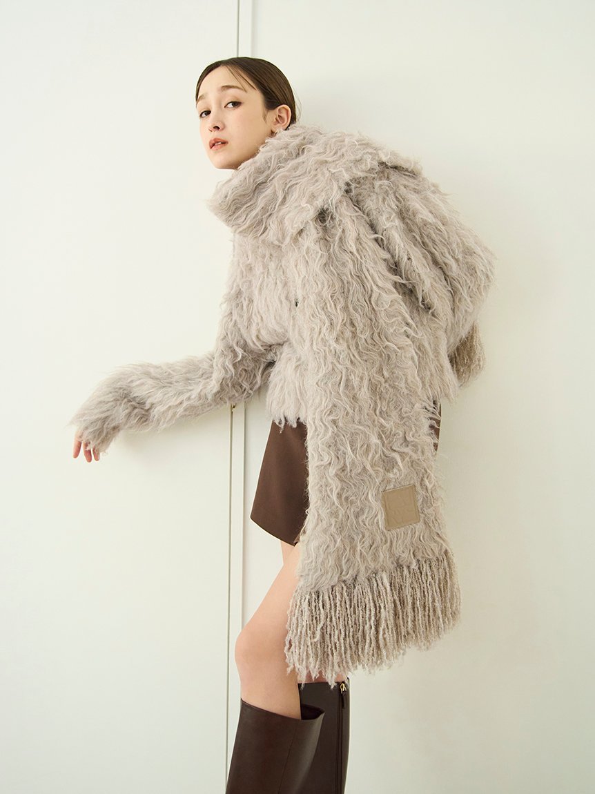 FRAY I.D｜ブラッシュシャギーニットマフラー | Rakuten Fashion(楽天