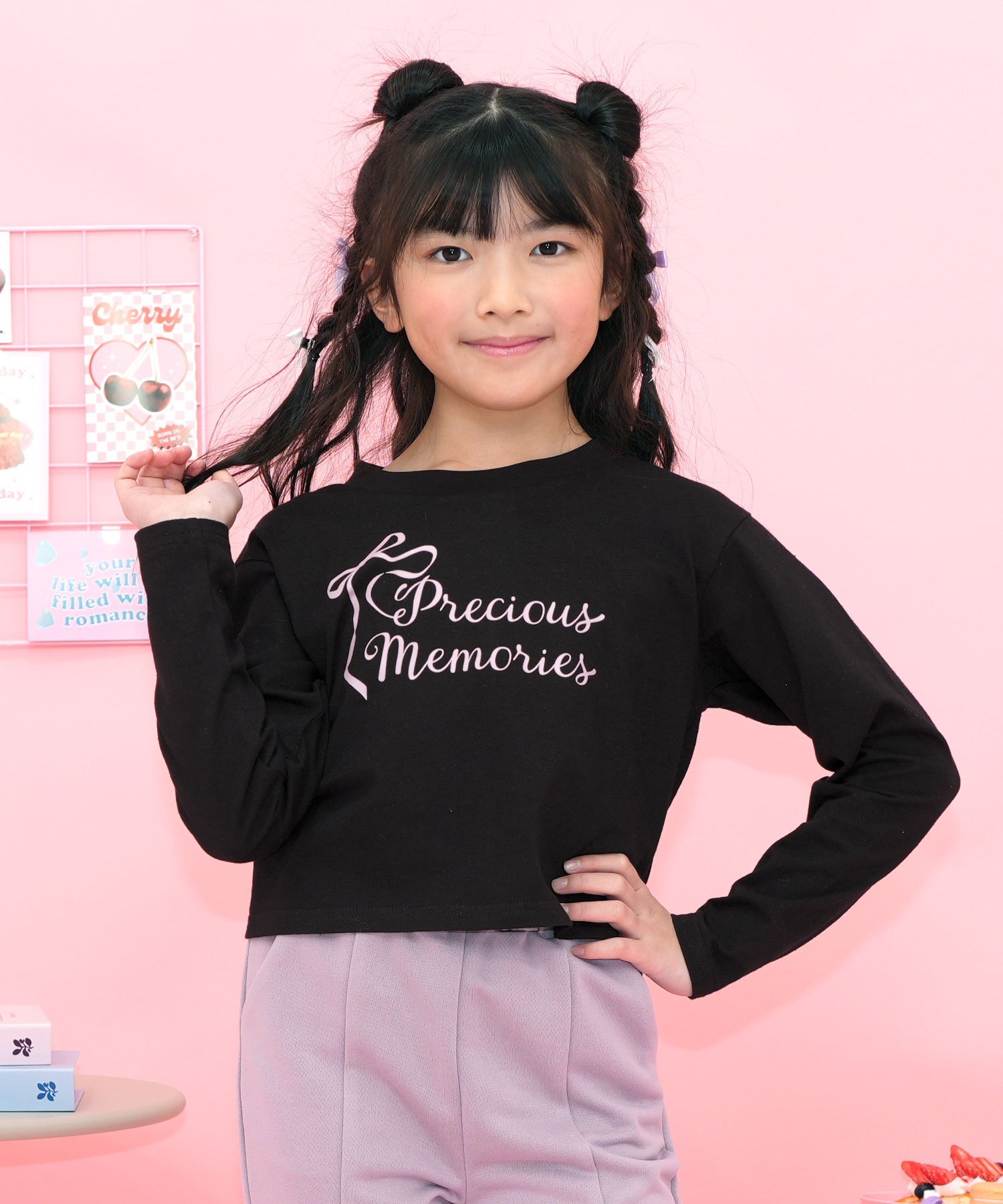 韓国子供服 Bee｜クロップド丈トップス Tシャツ ショート丈 子供服