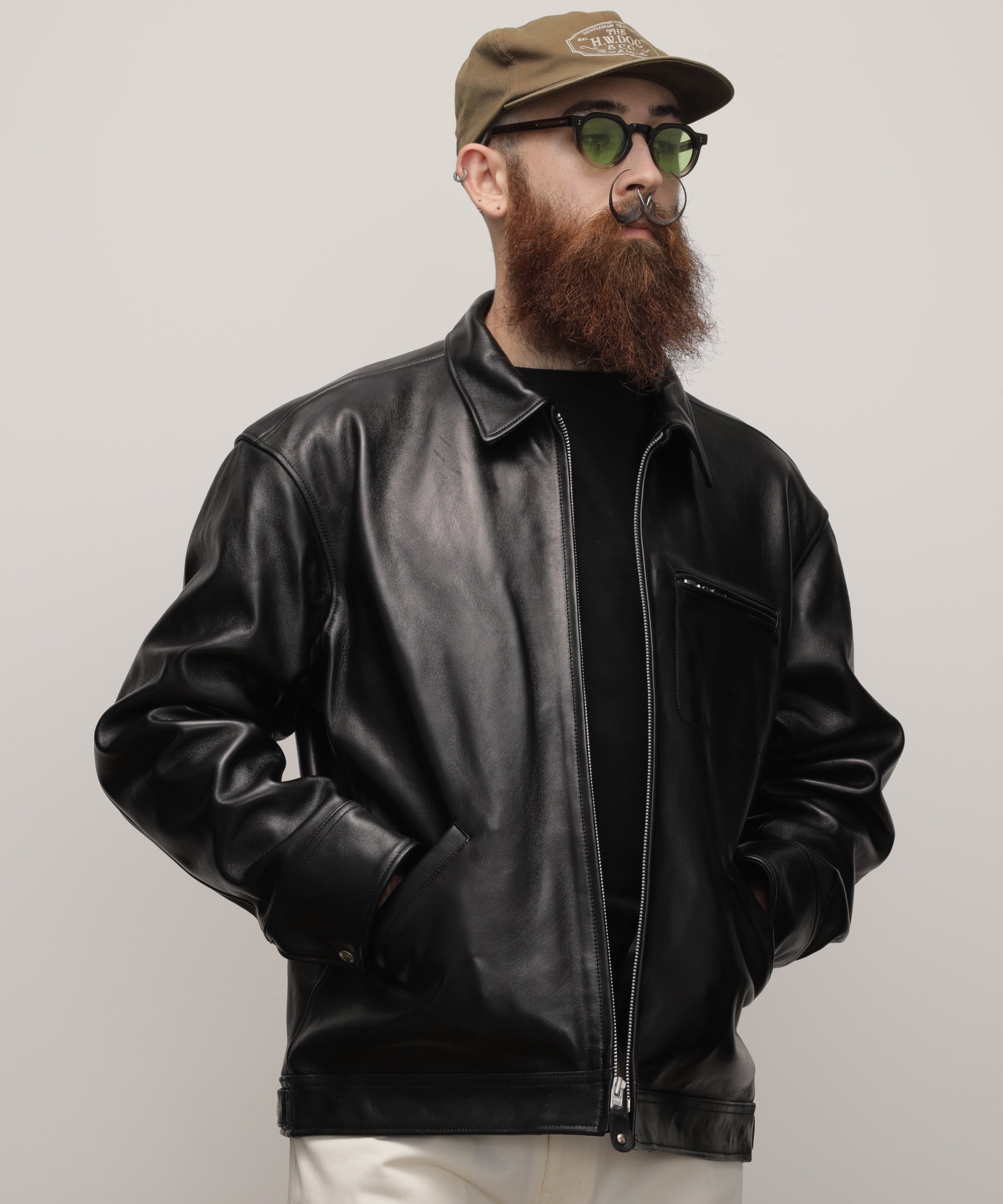 Schott｜LEATHER TRACKER JACKET/レザートラッカージャケット