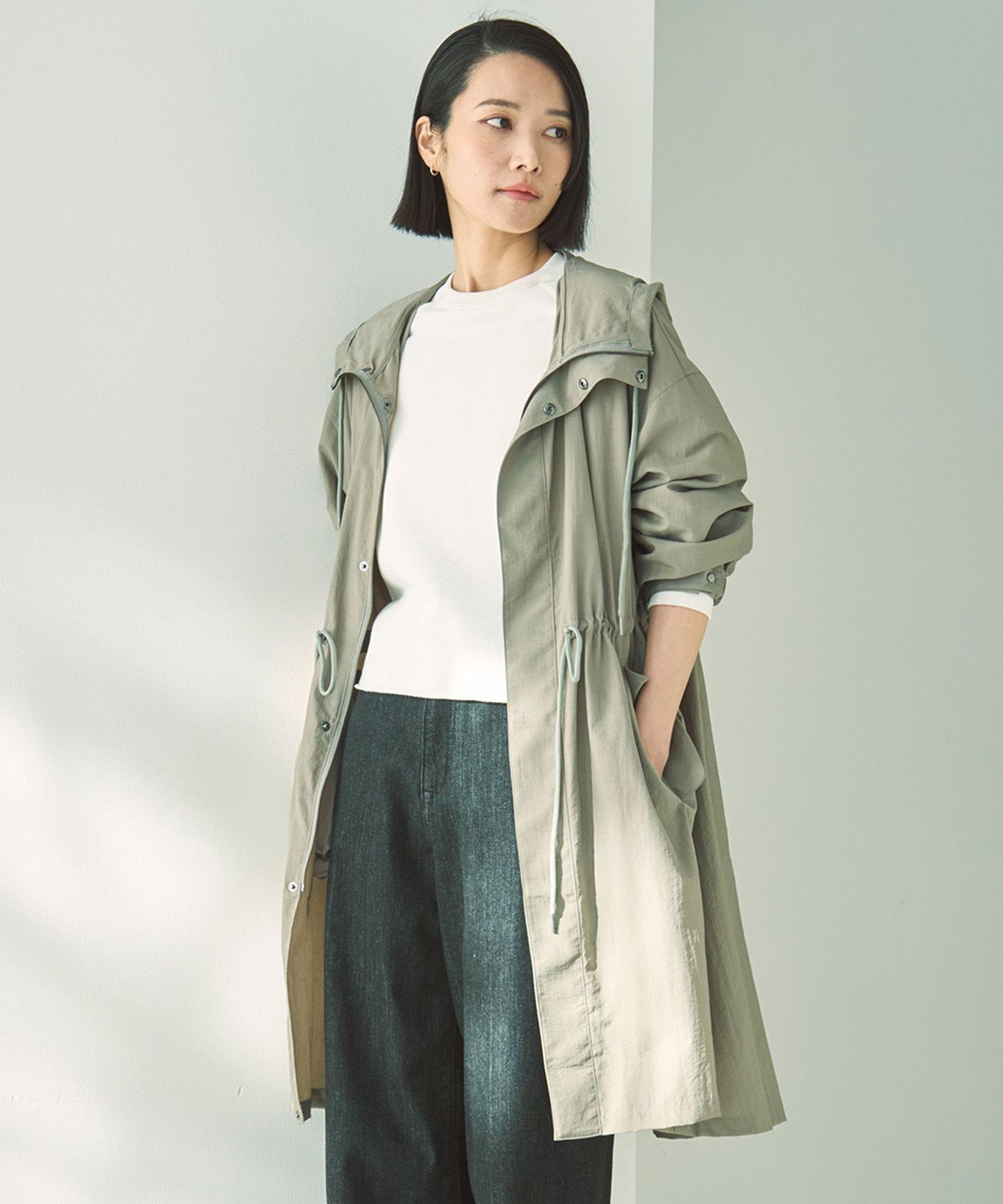 楽天市場】モッズコート（カラーカーキグリーン）（コート・ジャケット