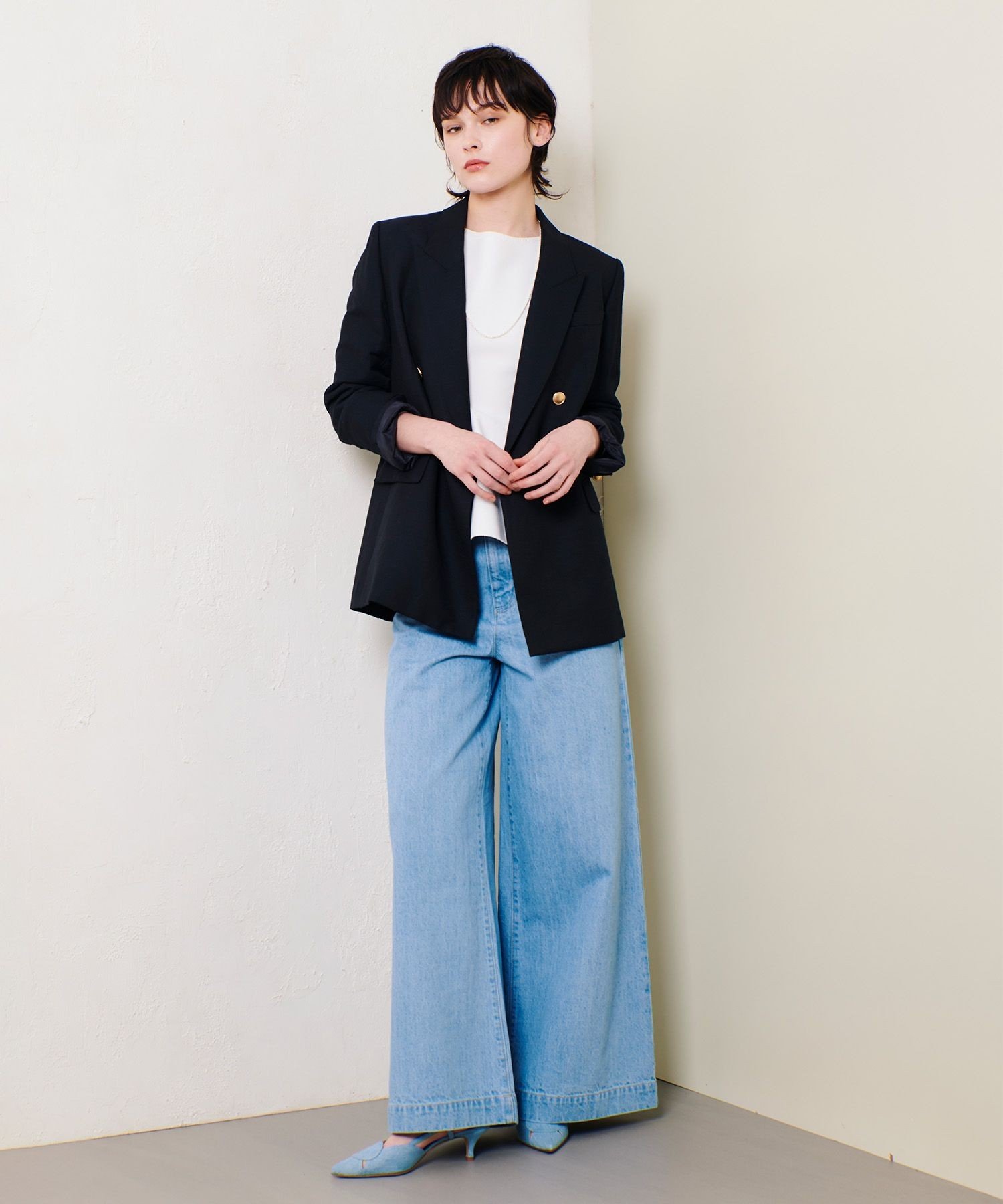 allureville｜シャークスキンダブルブレストジャケット | Rakuten