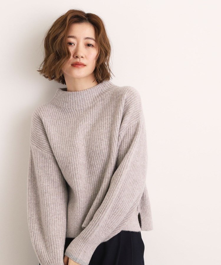 grove｜【洗える】ふんわりウール混ボトルネックニット | Rakuten
