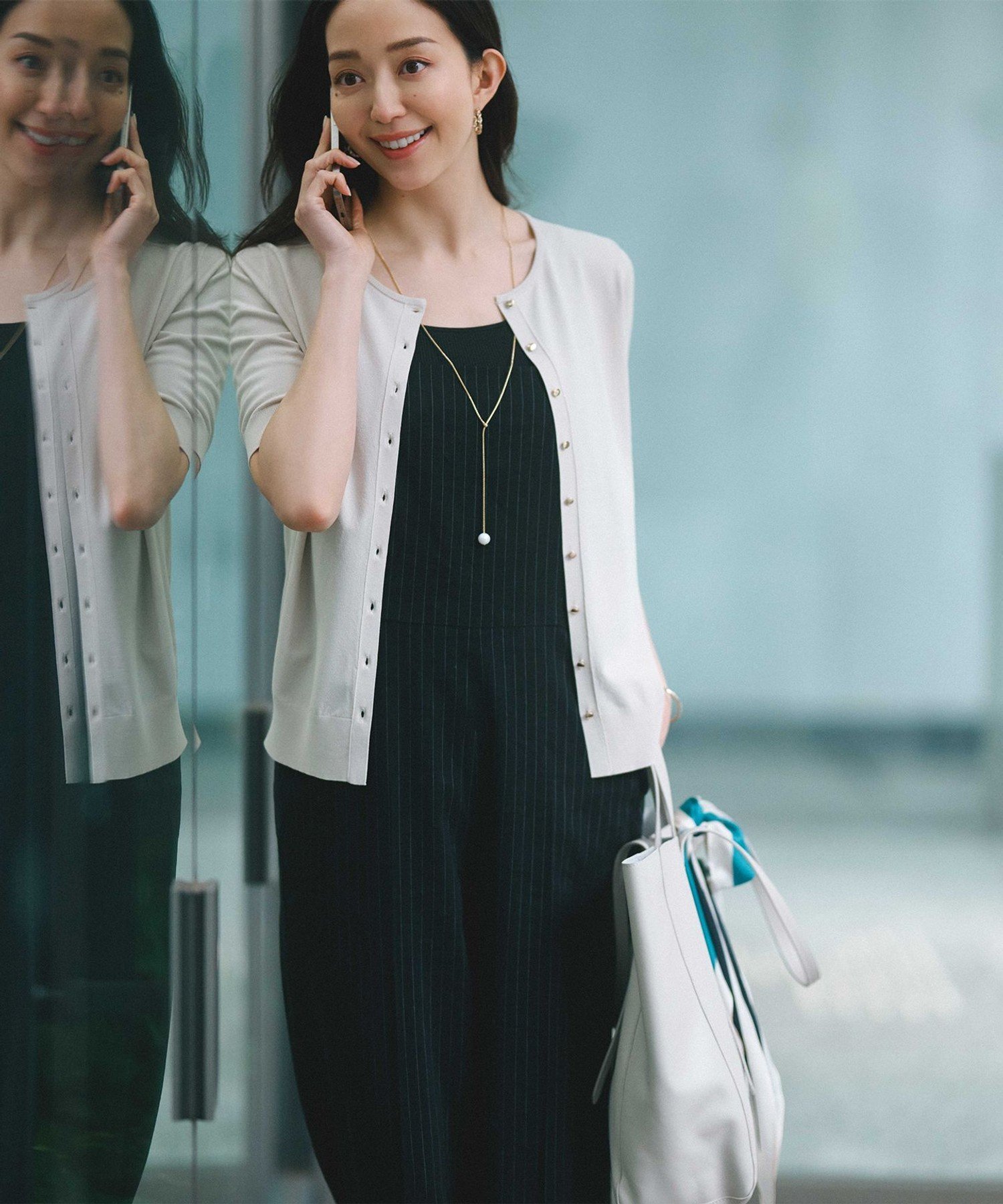 23区｜【CLASSY.6月号掲載/洗える】リネンレーヨンストレッチ