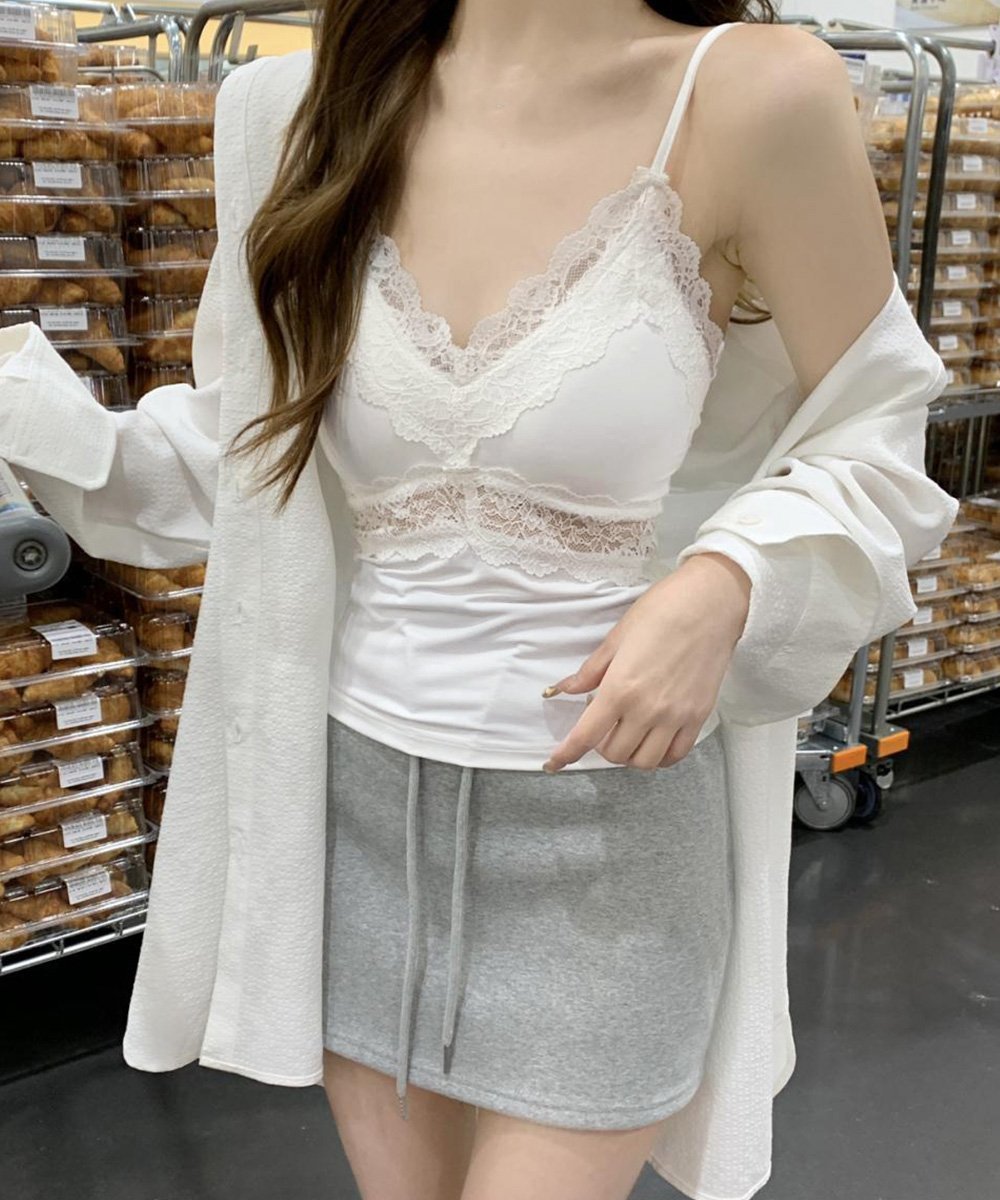 miniministore｜レースキャミソール カップ付きブラトップ | Rakuten