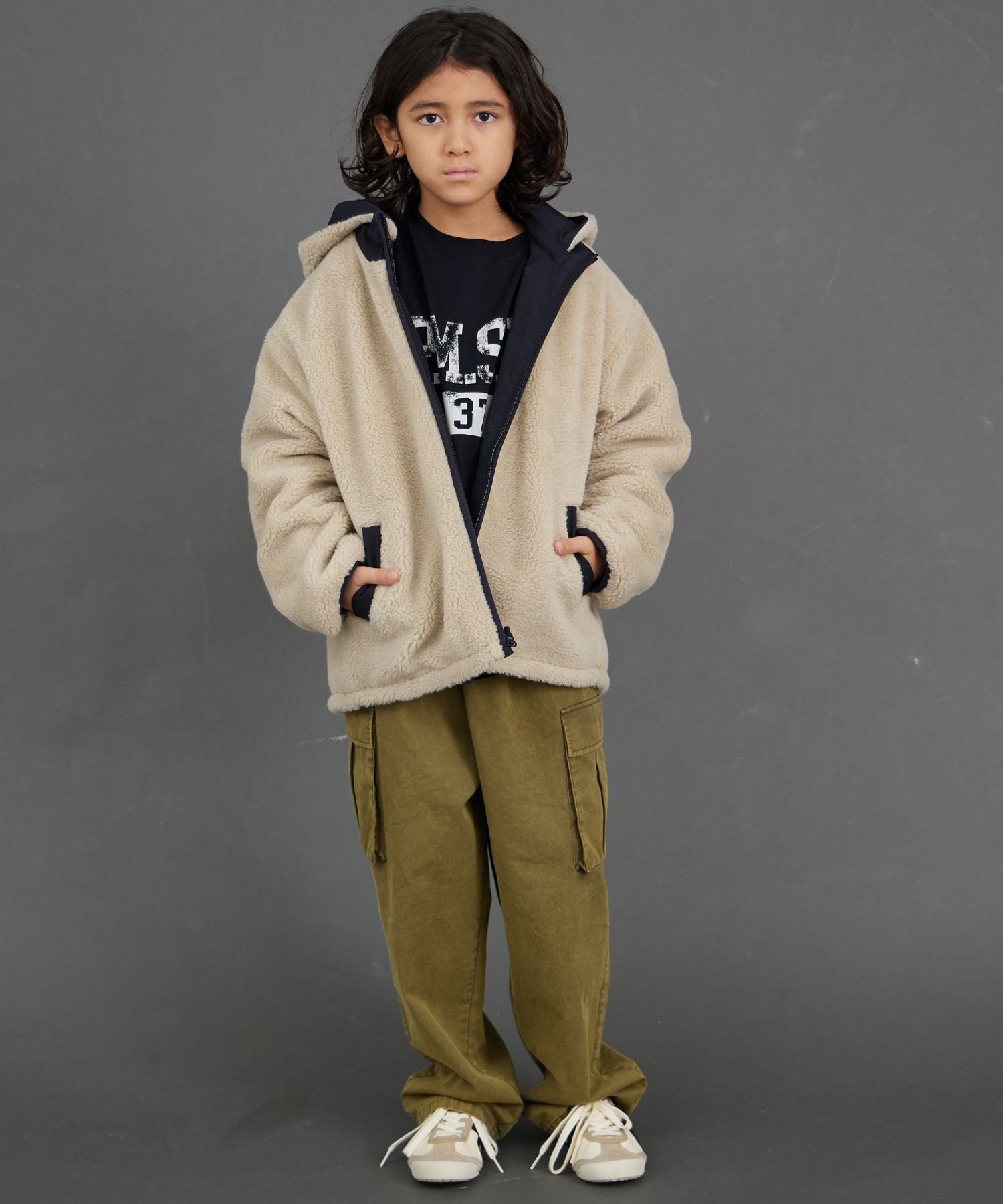 pairmanon｜【エアサーマル】中わた リバーシブル フード ブルゾン