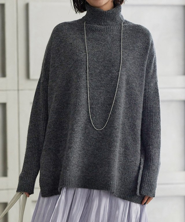Pierrot｜[RASW] アルパカ混タートルネックニット | Rakuten Fashion
