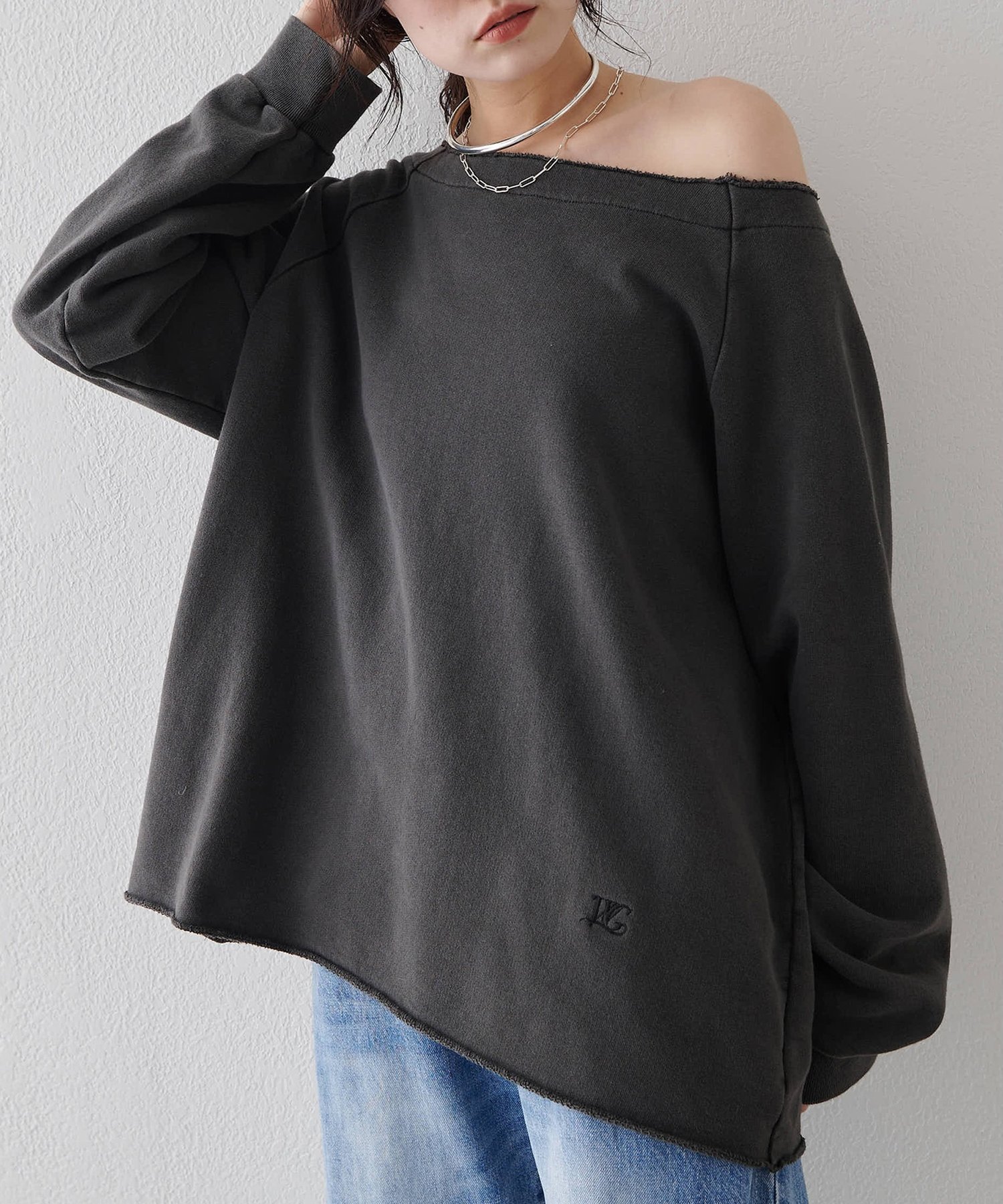 Whim Gazette｜オフショル裏毛プルオーバー | Rakuten Fashion(楽天