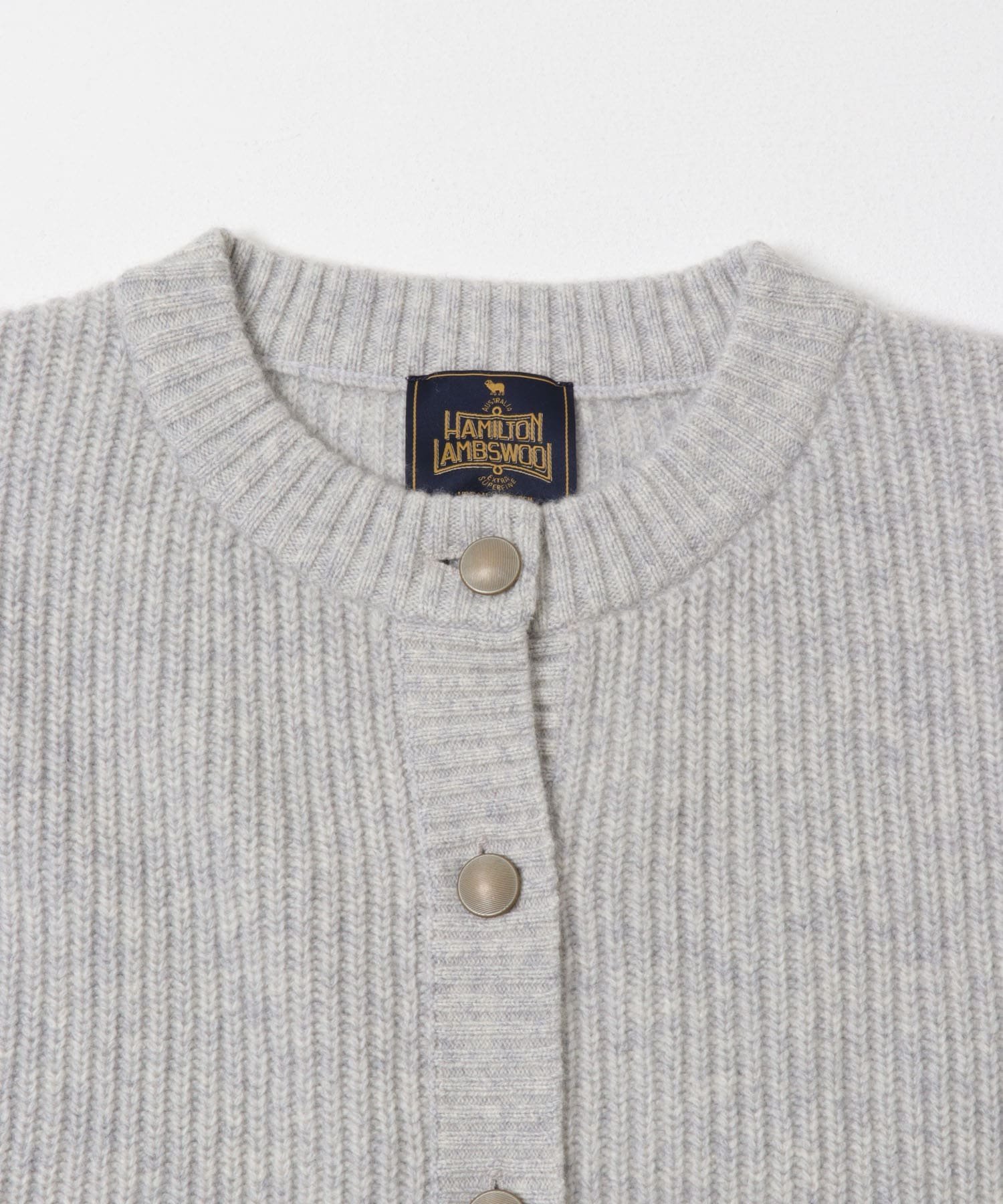 URBAN RESEARCH DOORS｜ハミルトンウール畦クルーネックカーディガン