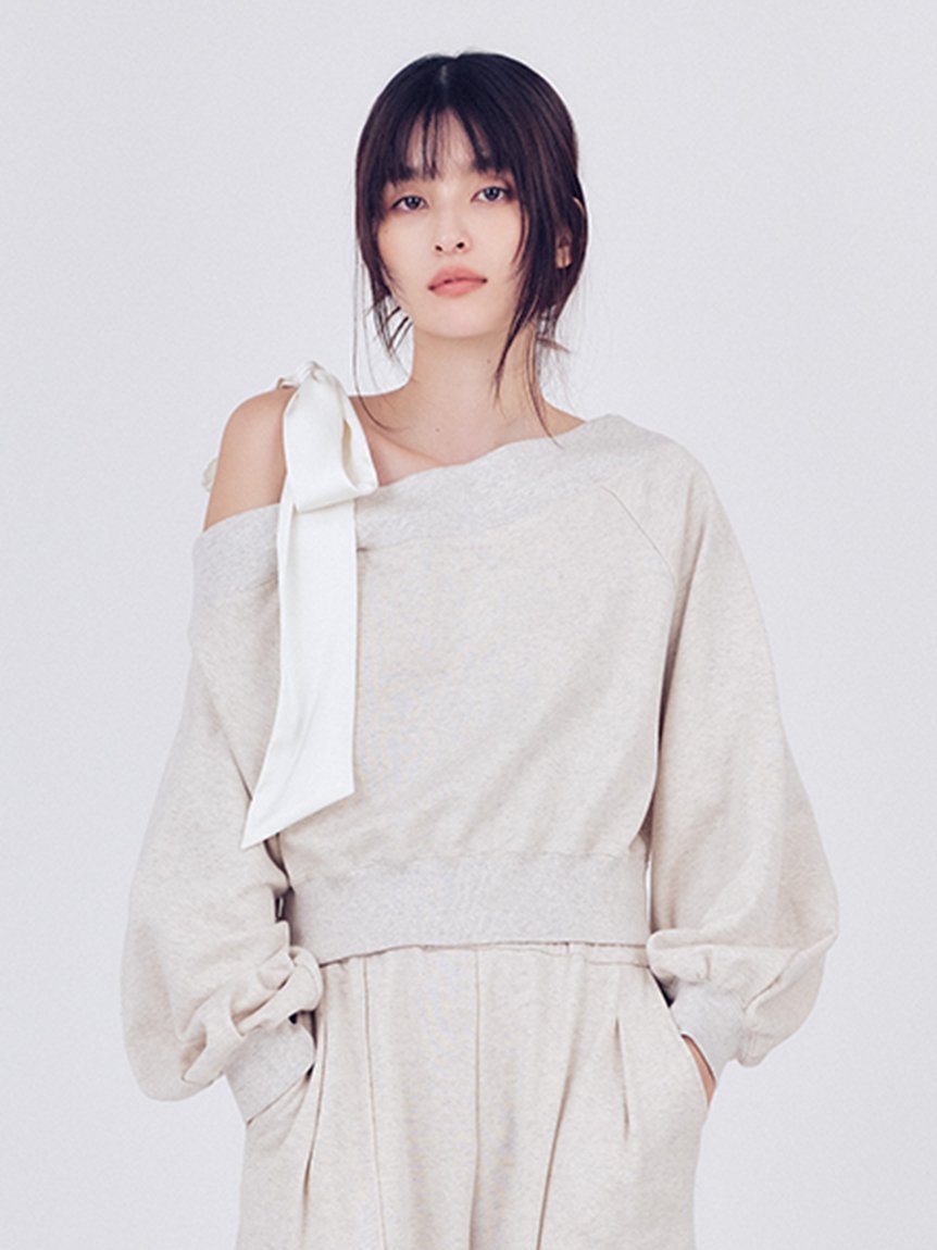 FRAY I.D｜ビッグリボンワンショルカットソー | Rakuten Fashion(楽天