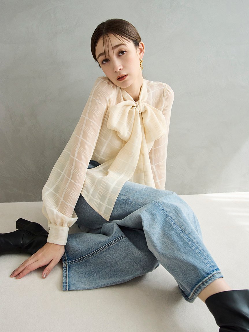 FRAY I.D｜ビッグボウタイブラウス | Rakuten Fashion(楽天