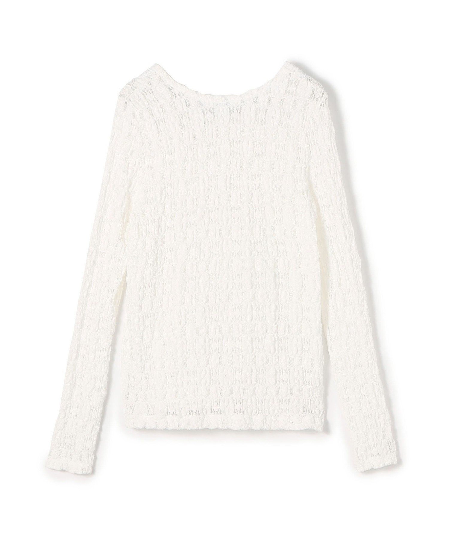 TOMORROWLAND｜コットンナイロンレース クルーネックプルオーバー