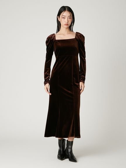 FRAY I.D｜ベロアナローワンピース | Rakuten Fashion(楽天