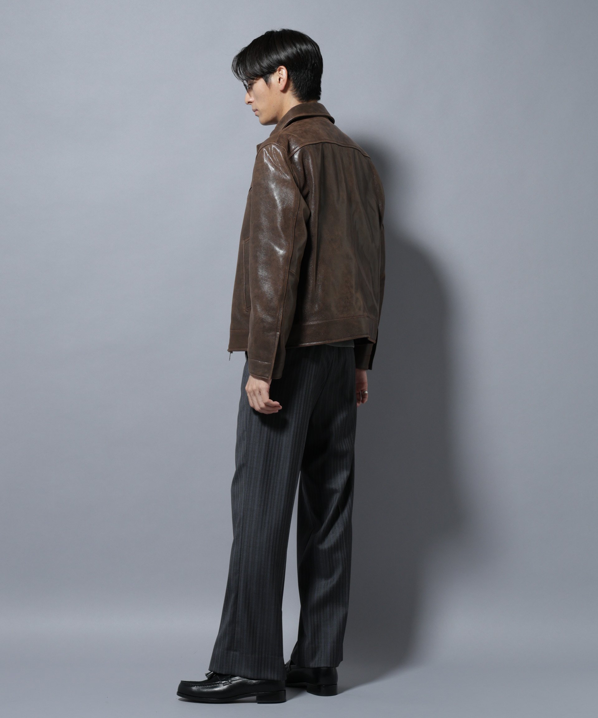 NANO universe｜ラムナッパレザーライダースジャケット | Rakuten