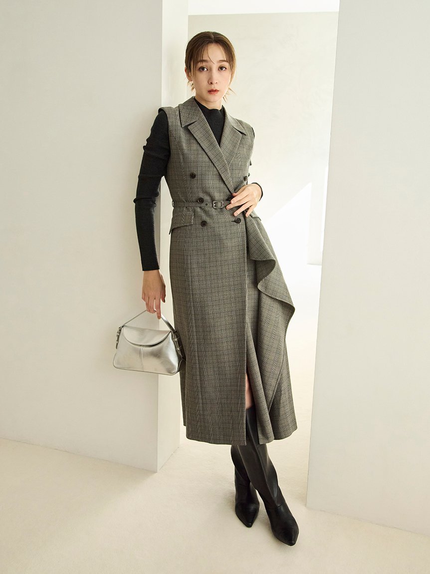 FRAY I.D｜ダブルブレストアシメデザインワンピース | Rakuten Fashion