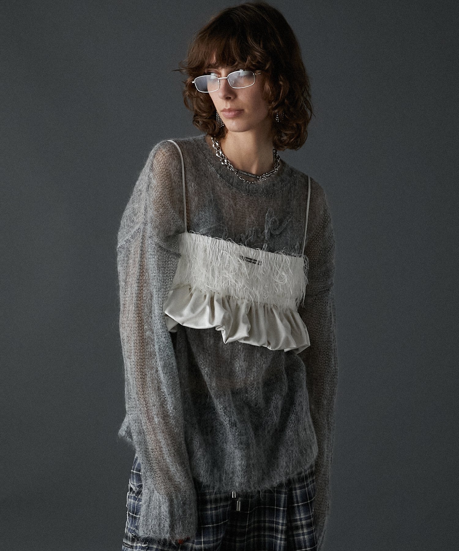 PRANK PROJECT｜フェザーペプラムビスチェ / Feather Peplum Bustier