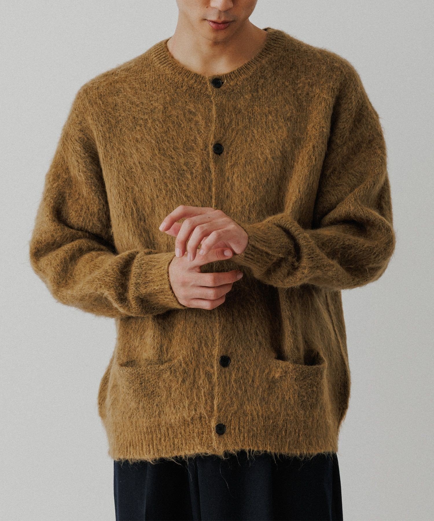 ADAM ET ROPE'｜モヘアミックス オーバーサイズ クルーネック