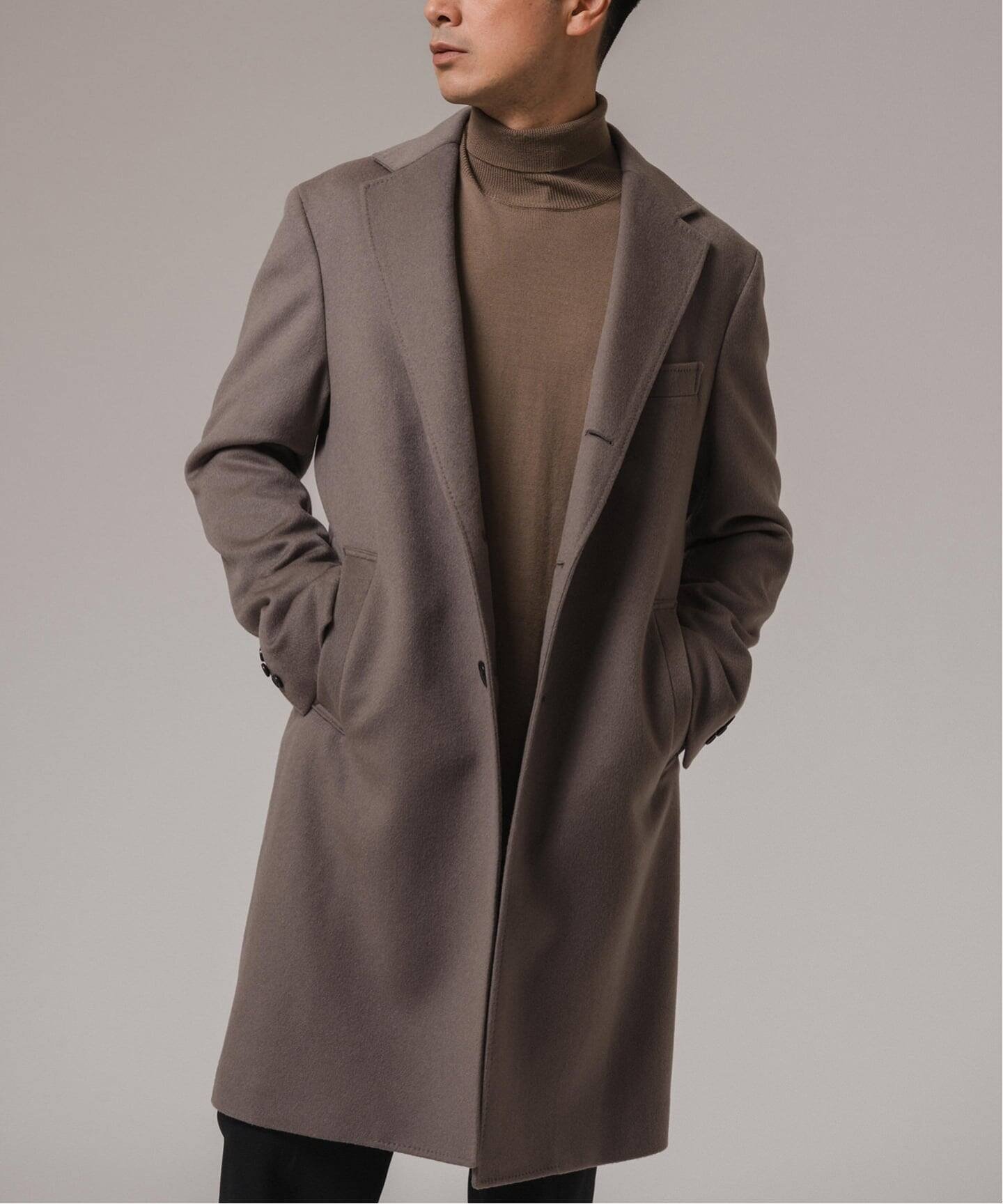 EDIFICE｜《追加》SUPER 140's ウール / カシミヤ チェスターコート