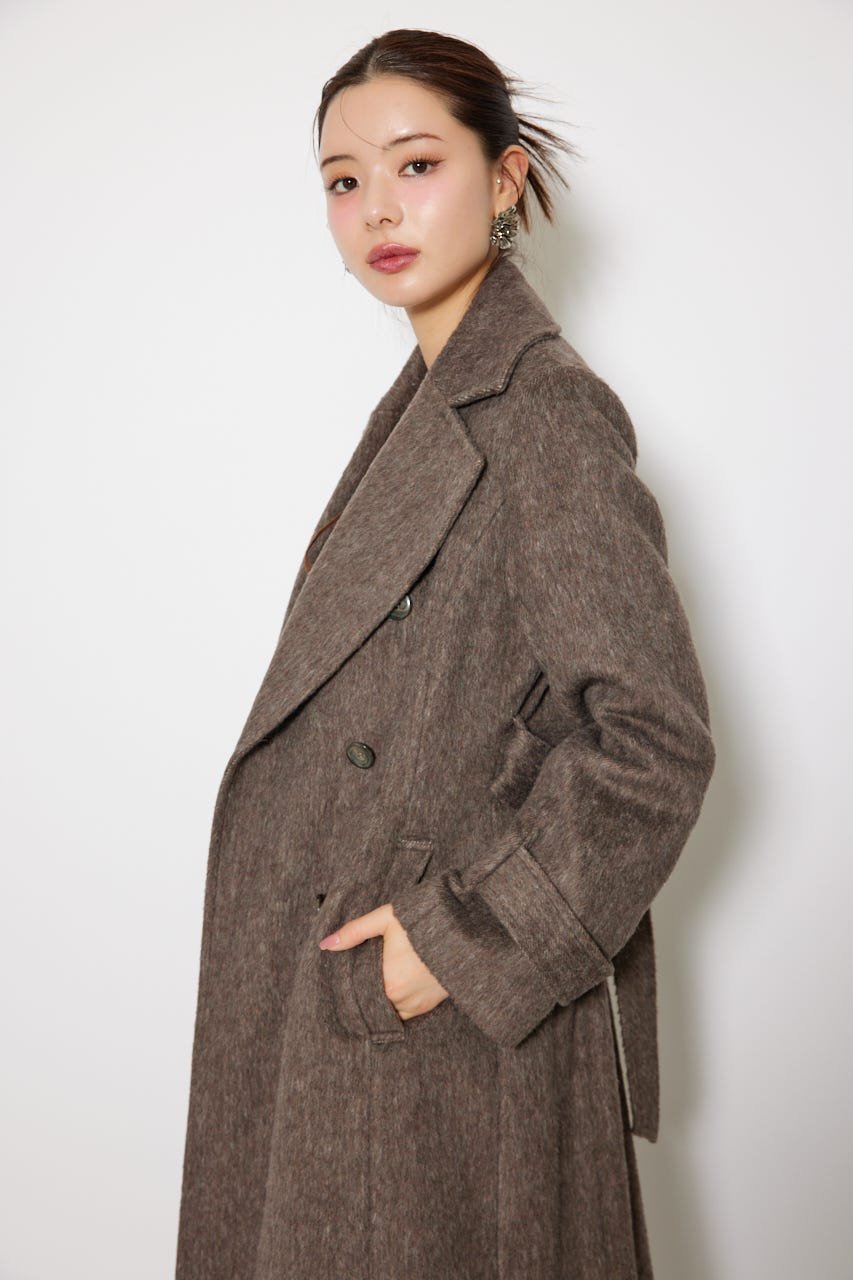 rienda｜ダブルカラーシェイプドチェスターコート | Rakuten Fashion