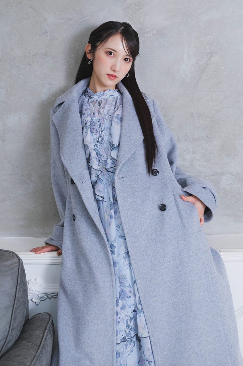 rienda｜ダブルカラーシェイプドチェスターコート | Rakuten Fashion