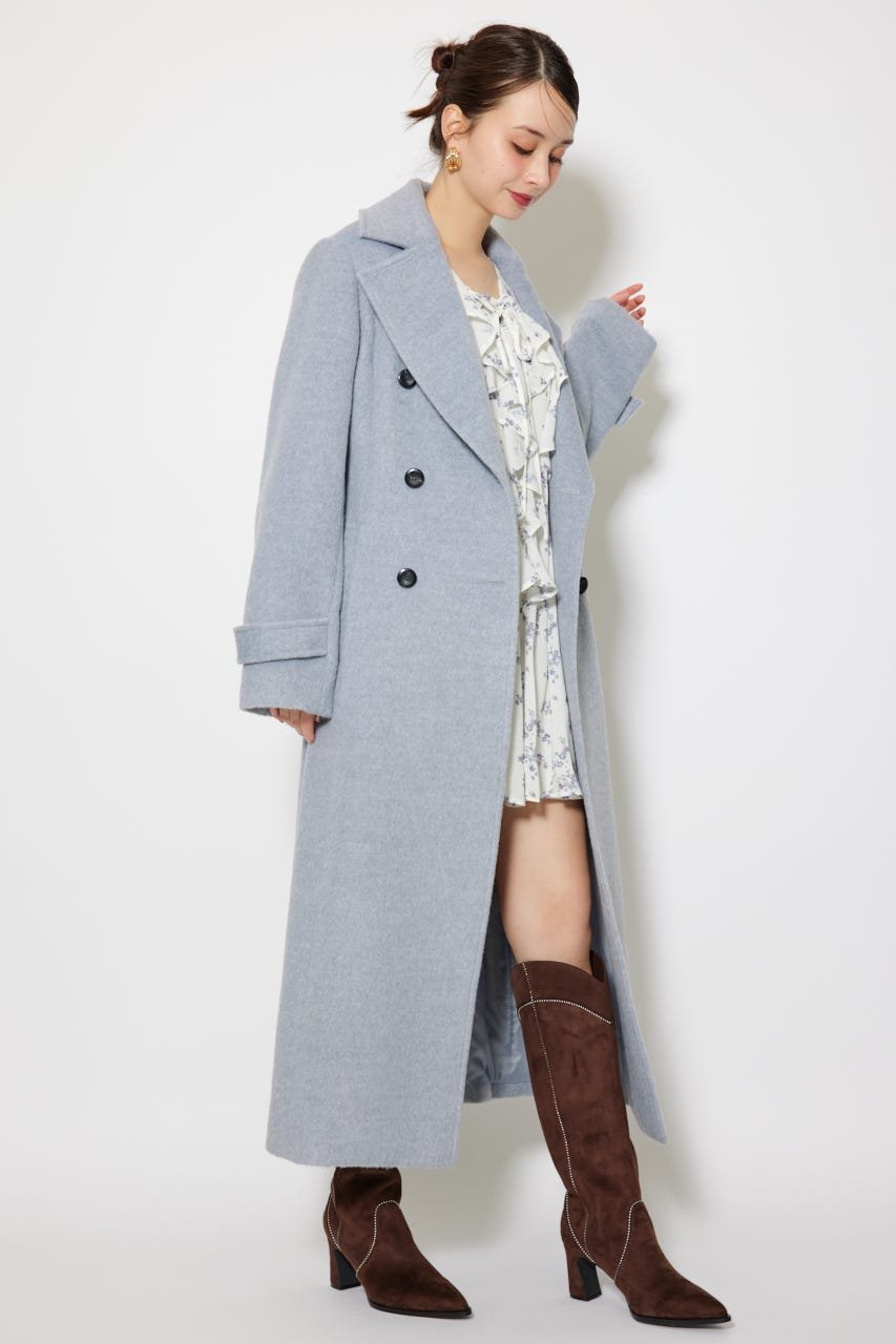 rienda｜ダブルカラーシェイプドチェスターコート | Rakuten Fashion