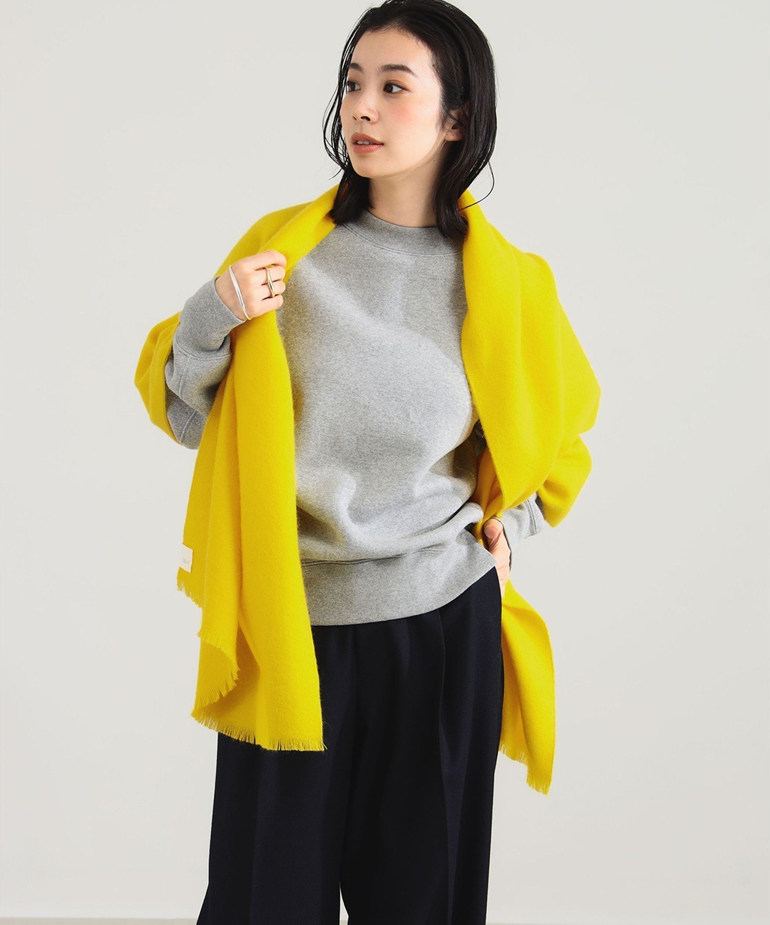 Demi-Luxe BEAMS｜【1/15新規値下げ】AK+1 / ウール フリンジ ストール