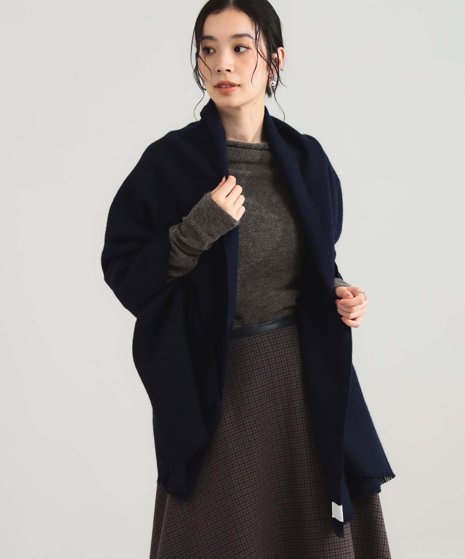 Demi-Luxe BEAMS｜【1/15新規値下げ】AK+1 / ウール フリンジ ストール