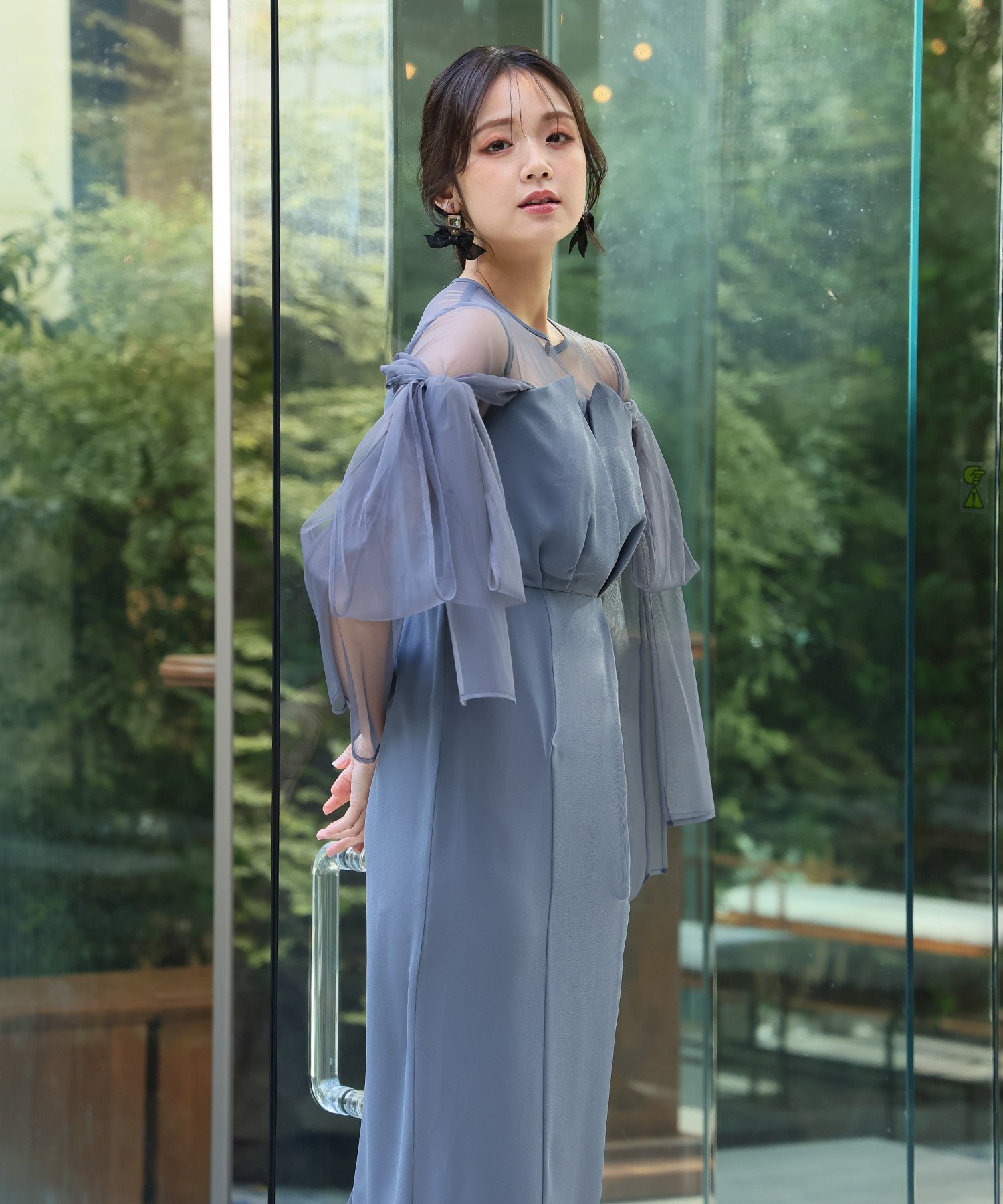 PourVous｜チュールリボンビスチェ結婚式オケージョンドレス同窓会