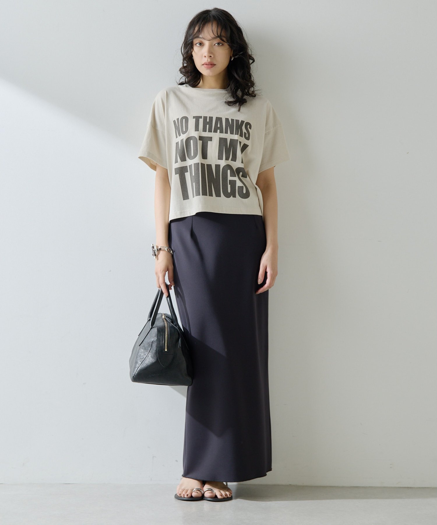 Whim Gazette｜ジャージーIラインロングスカート | Rakuten Fashion