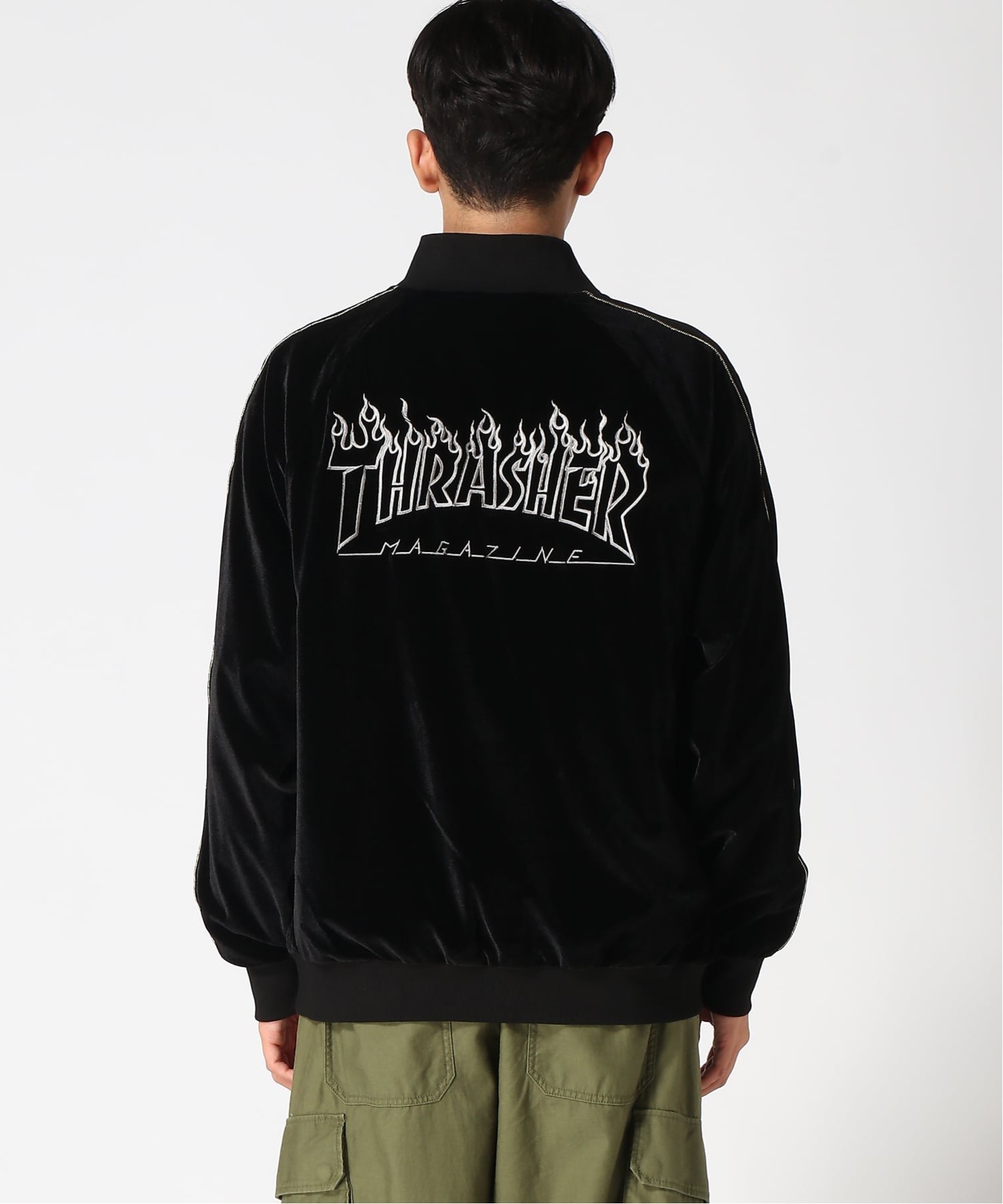 THRASHER by RIFFLEPAGE｜THRASHER/(M)ベロア SOUVENIR JACKET
