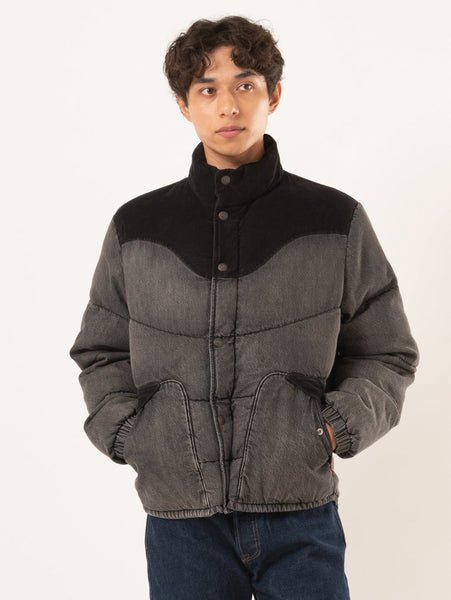 Levi's｜BRIGGS ショートパファージャケット ブラック | Rakuten