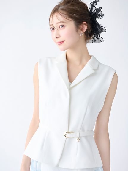 CELFORD｜ペプラムショートジレ | Rakuten Fashion(楽天ファッション