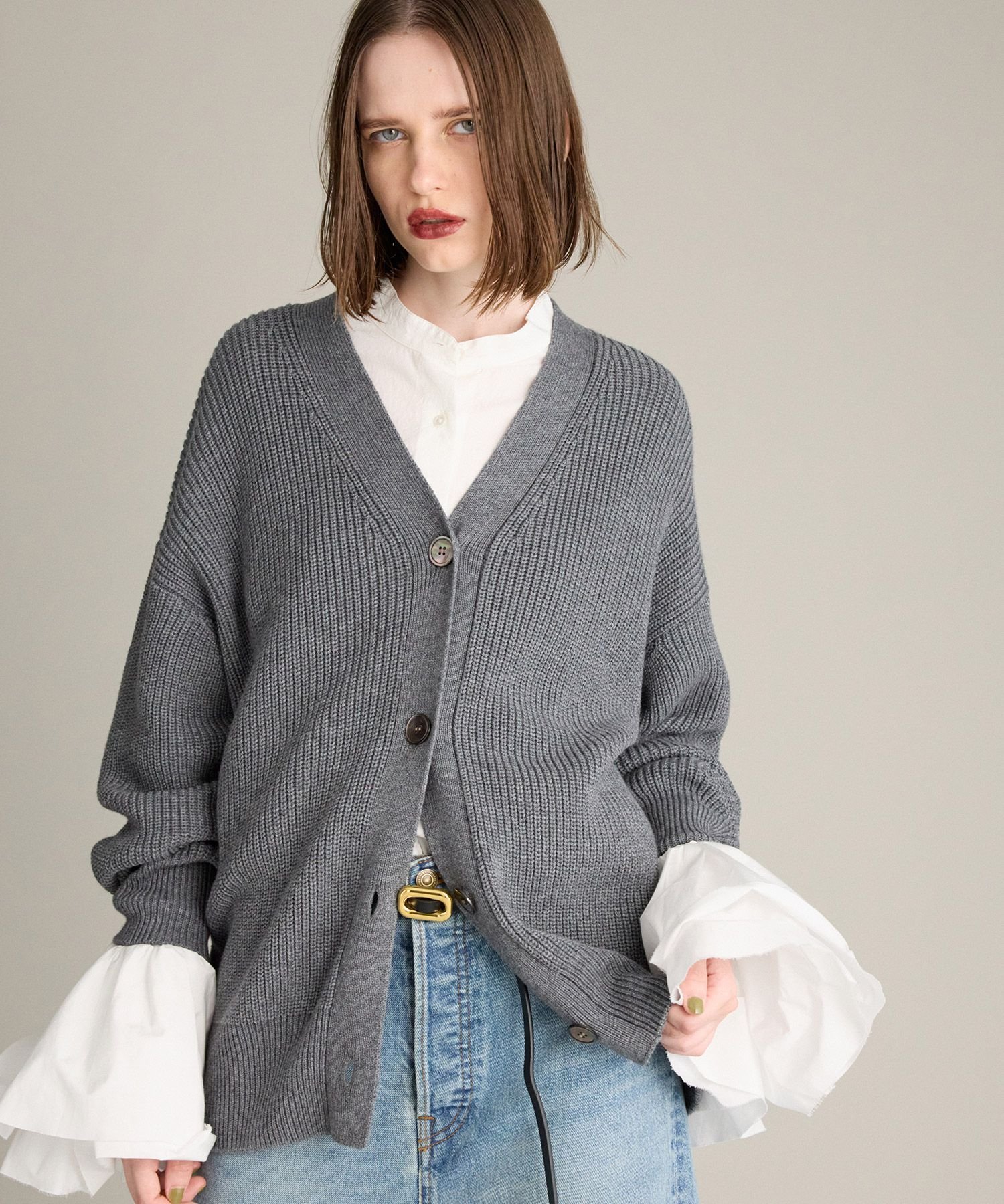 BRILL｜MODERN アゼVネックカーディガン | Rakuten Fashion(楽天