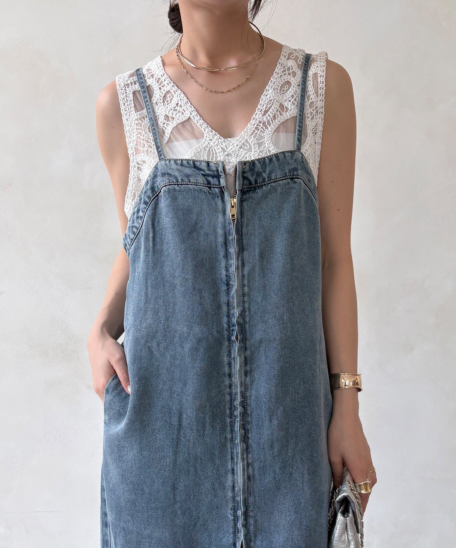 DOUDOU｜【完売カラー再追加!/サイズ展開あり/細見え】リヨセルデニム