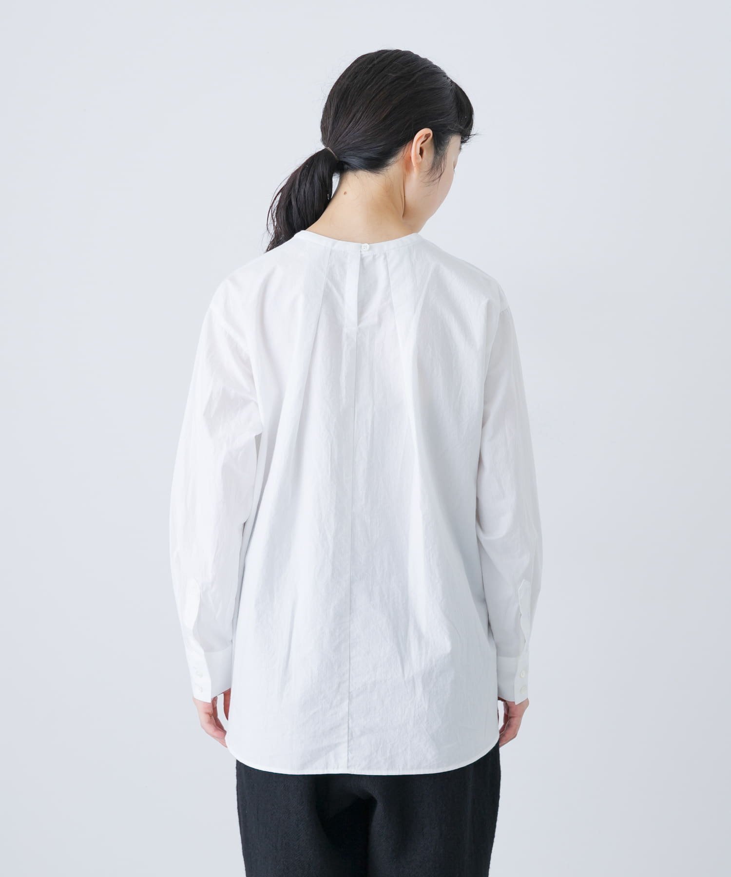 かぐれ｜コットンクルーネックプルオーバーシャツ | Rakuten Fashion