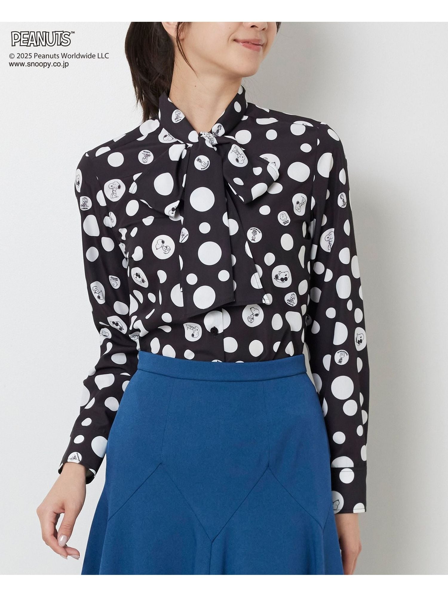 ミッキー】ナラカミーチェ♦️セレモニー✨無地ボウタイ風ブラウス