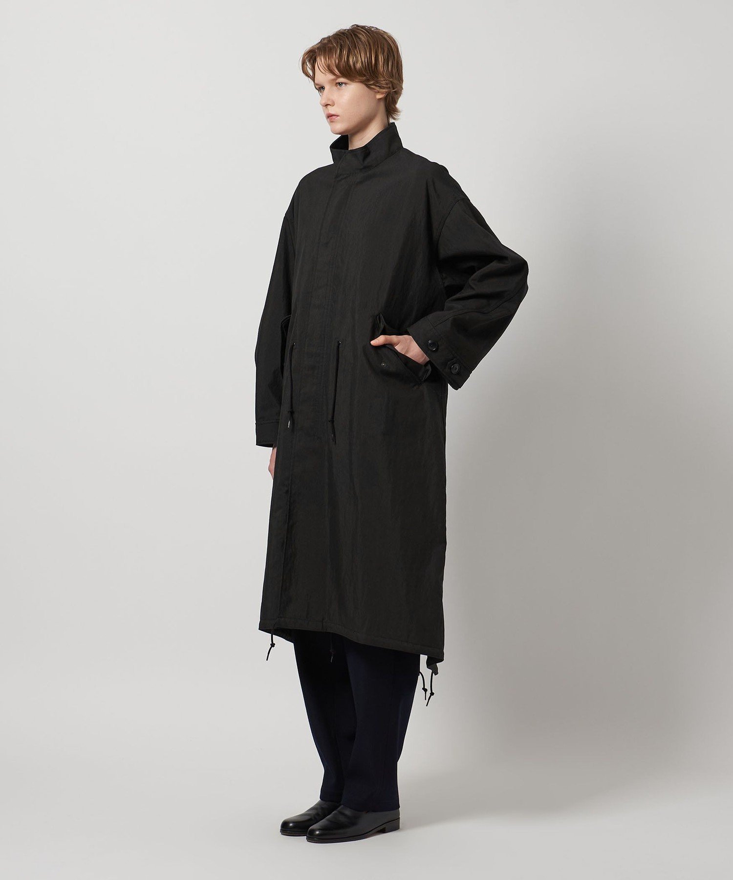 ＜LOEFF＞スタンドカラー ミリタリーコート UNISEX サイズM UNITED ARROWS｜<LOEFF>オックス ミリタリー スタンドカラー コート