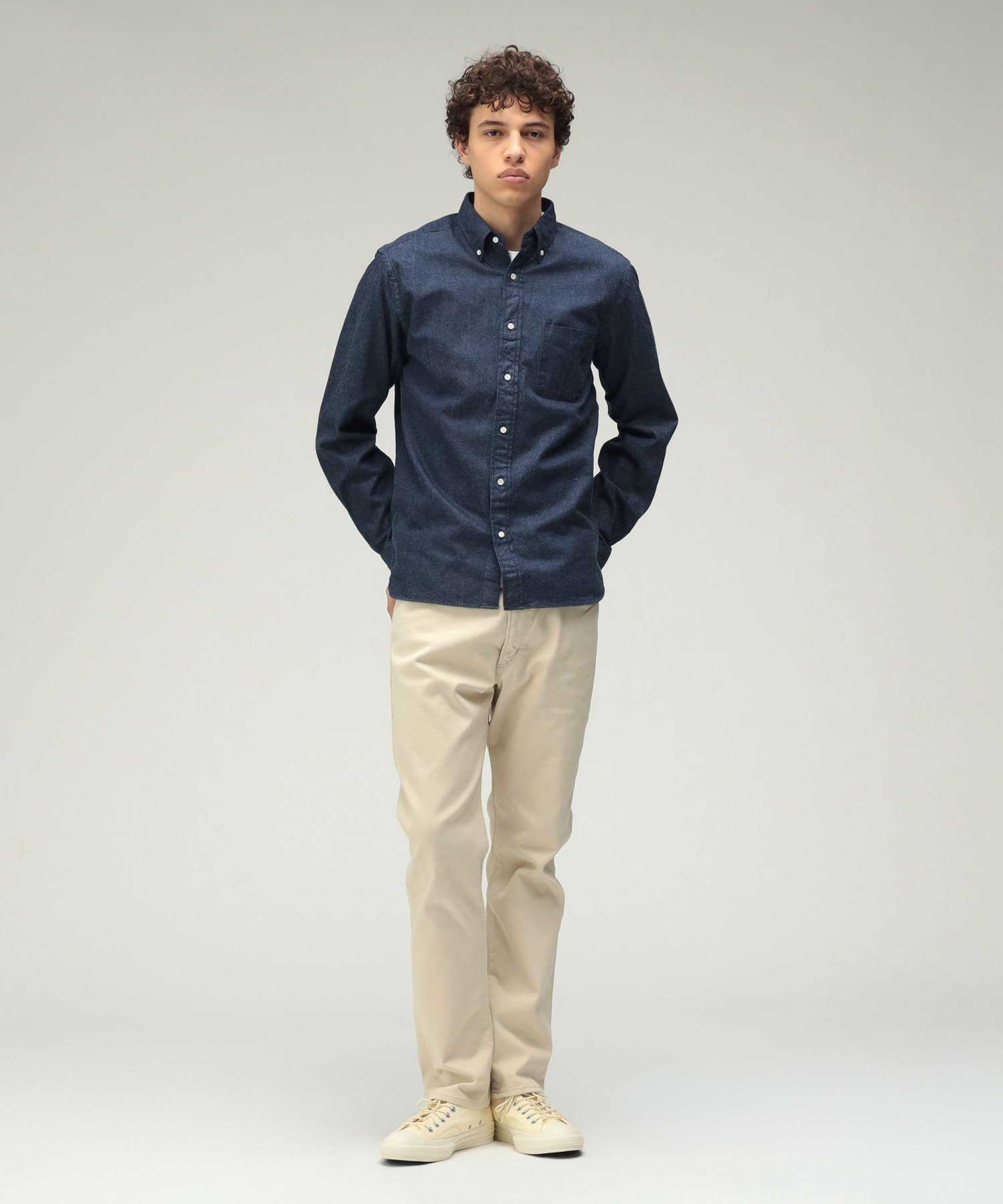 BEAMS MEN｜BEAMS PLUS / デニム ボタンダウンシャツ | Rakuten