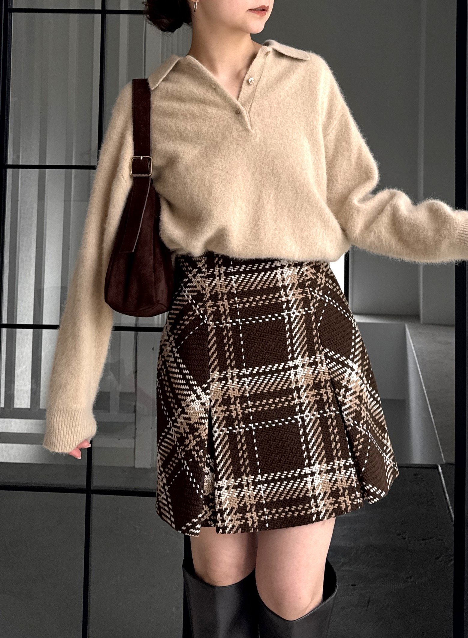 SNIDEL｜Sustainableロービングチェックミニスカート | Rakuten