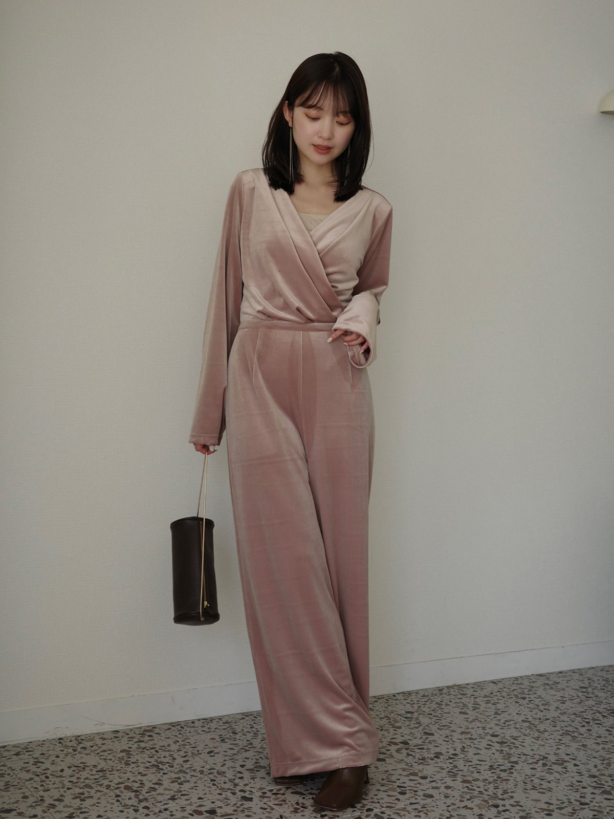 anuans｜ベロアカットオールインワン | Rakuten Fashion(楽天