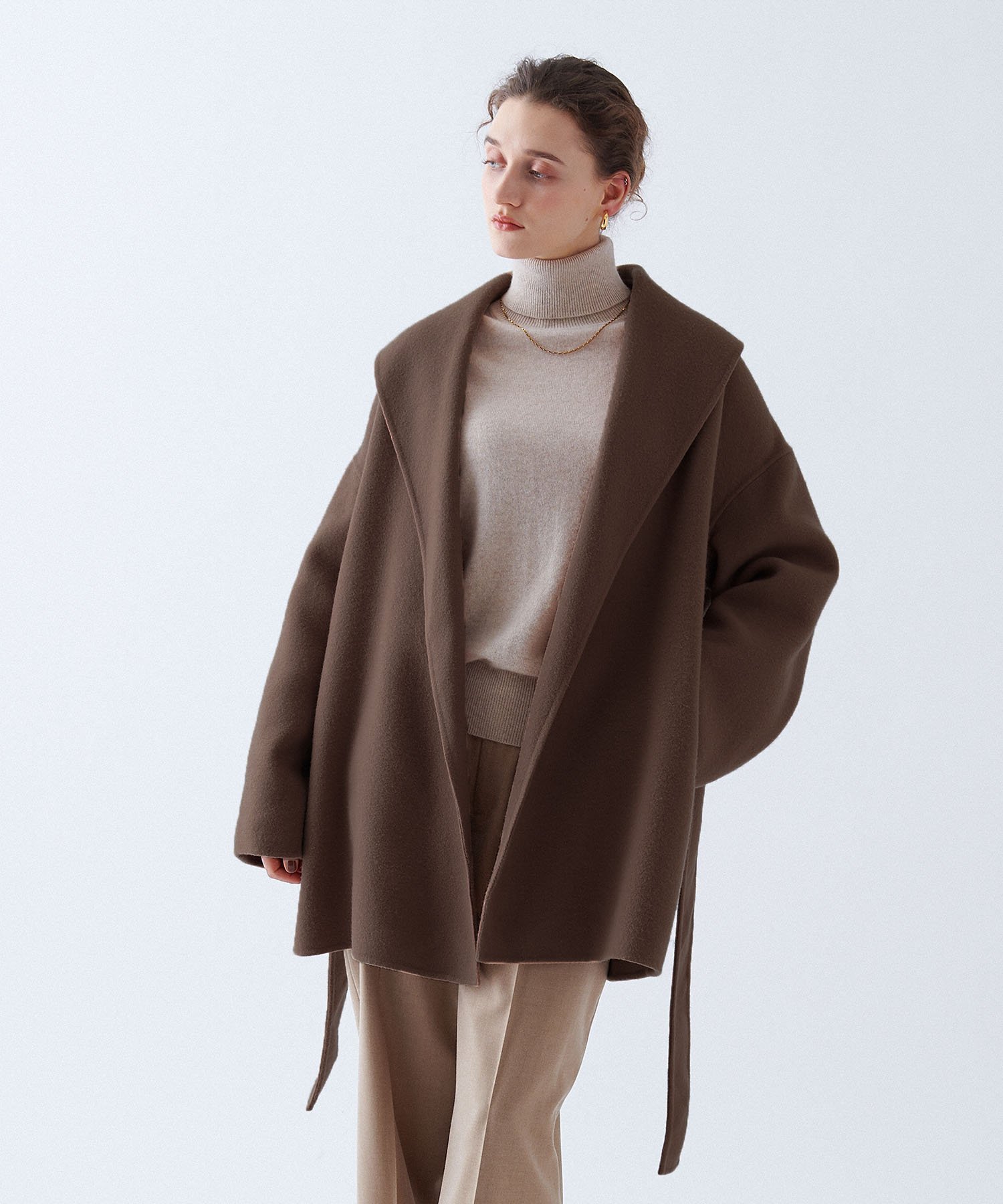 N.O.R.C｜ウールメルトンミドルリバーコート | Rakuten Fashion(楽天