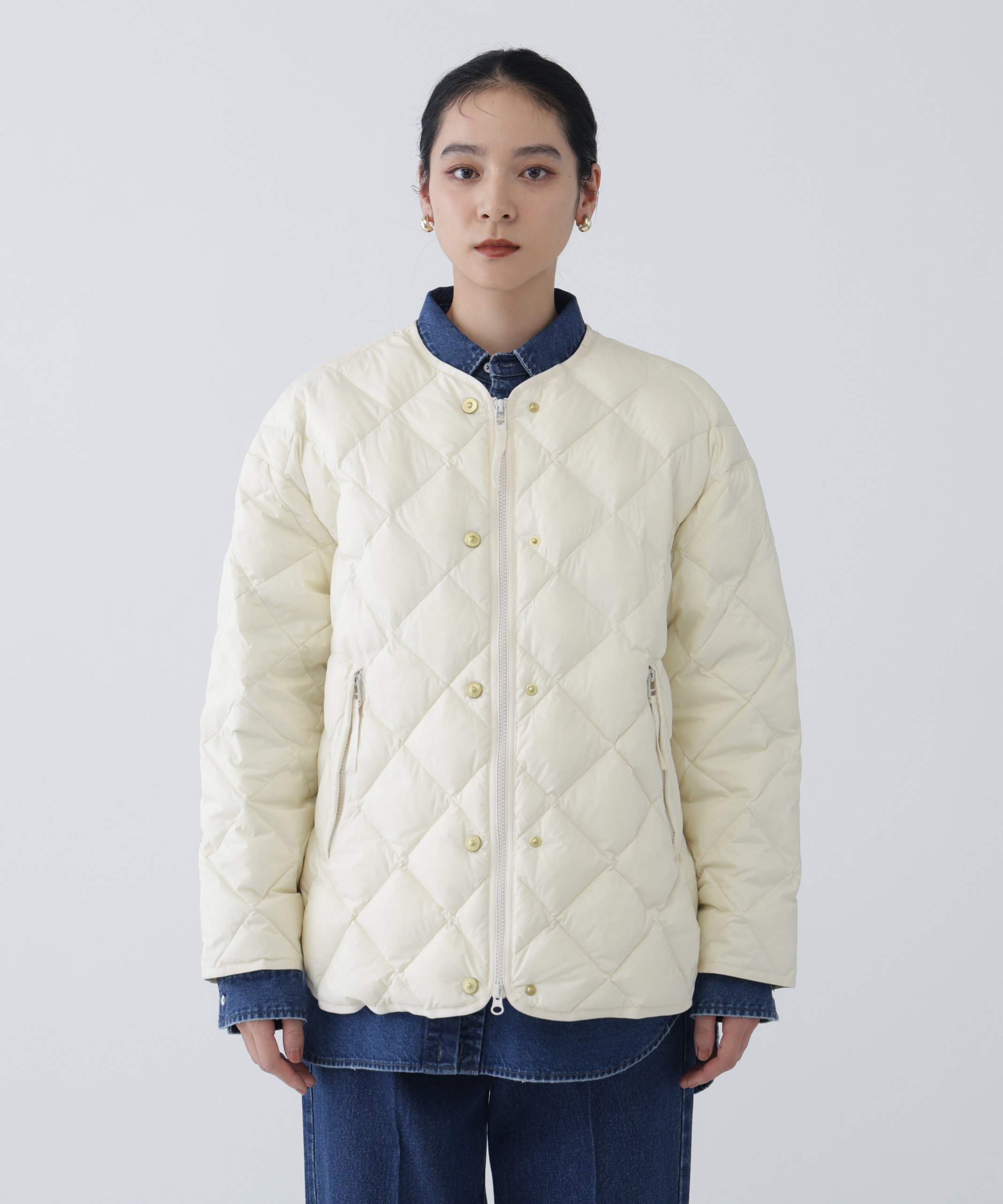 【NAVYNAVY】TAIONコラボ別注ラウンドテールボクシーライトダウン N. Natural Beauty Basic*｜<NAVYNAVY>TAIONコラボ別注ラウンドテール