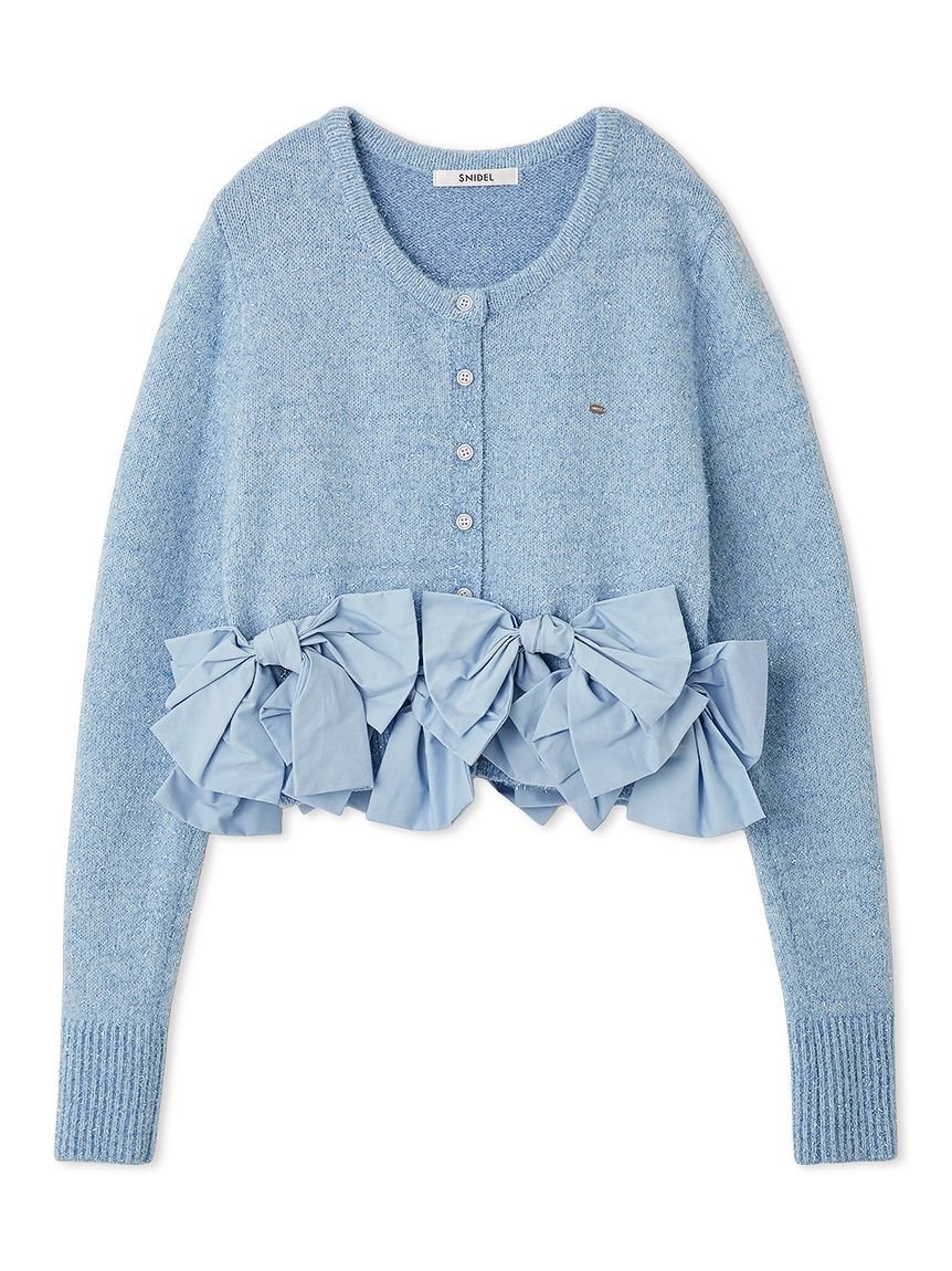 SNIDEL｜リボンモチーフカーディガン | Rakuten Fashion(楽天