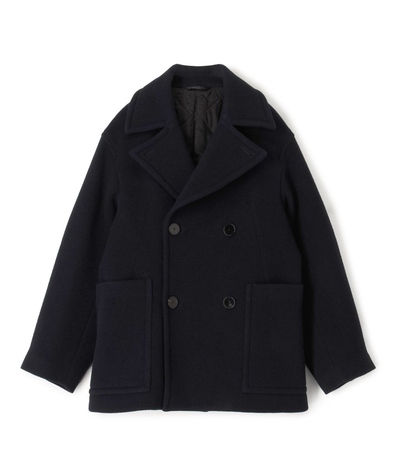 TOMORROWLAND｜ラムウールモッサー ダブルブレステッド4B Pコート