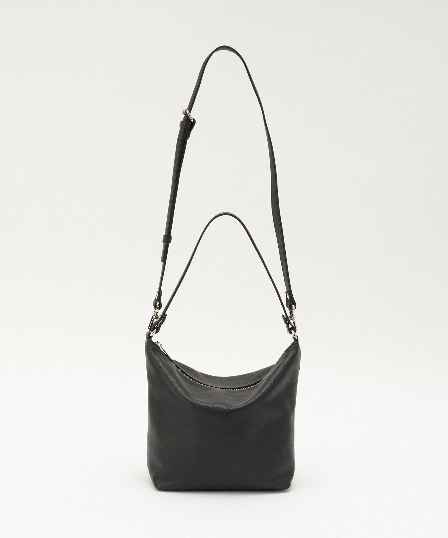 russet｜【20%ポイントバック】ソフトレザーシンプルショルダーバッグ