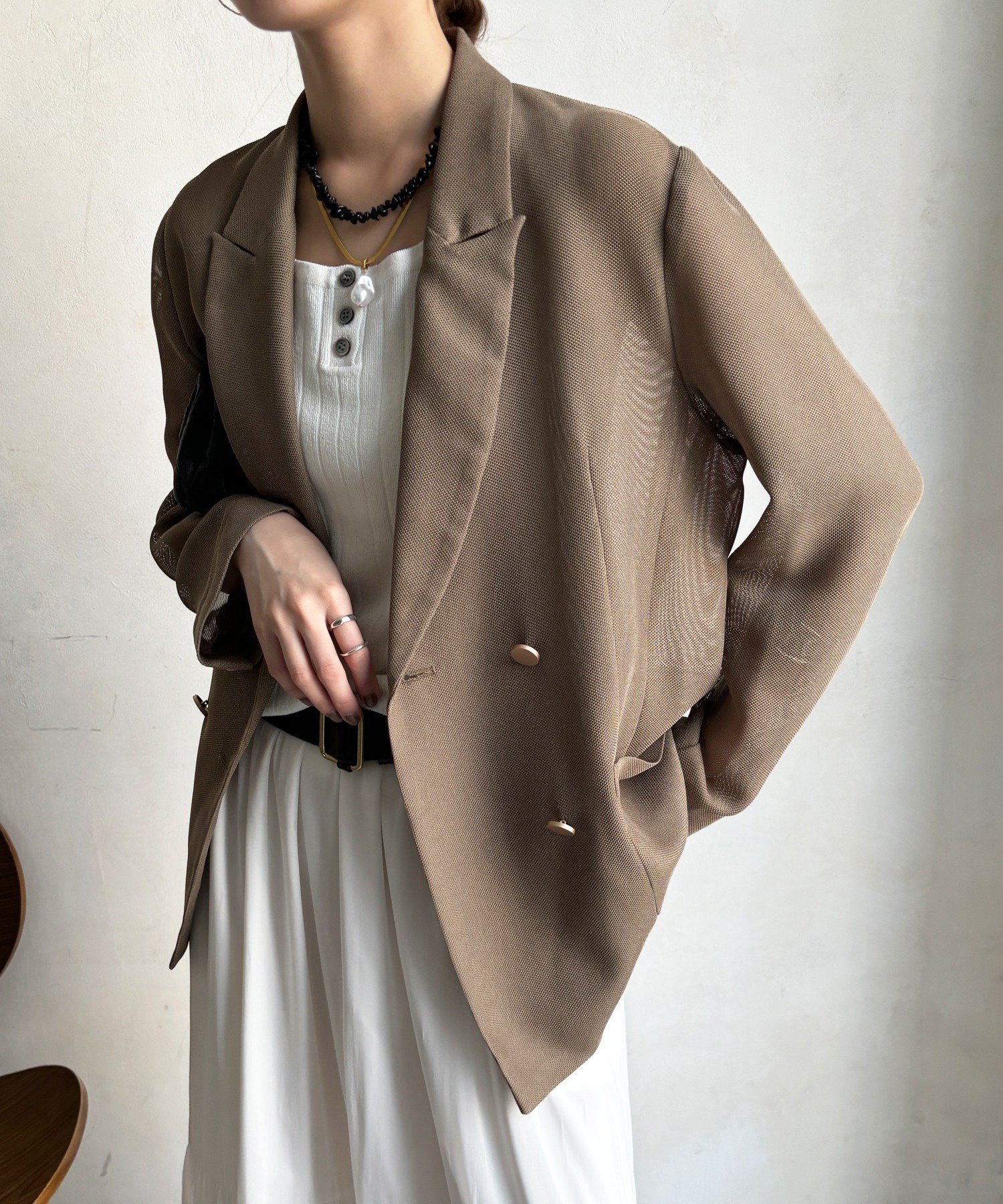 DOUDOU｜メッシュダブルジャケット | Rakuten Fashion(楽天