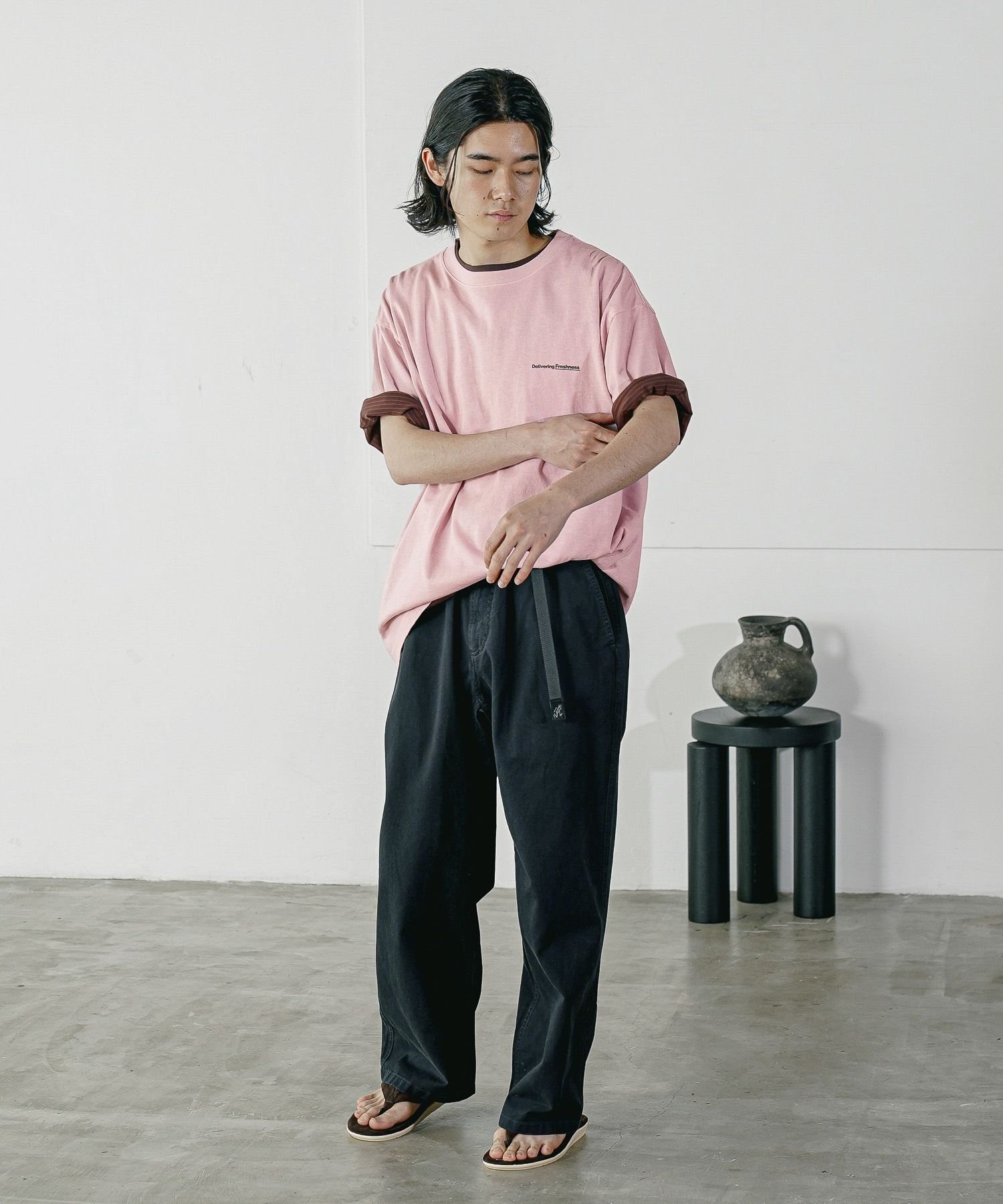 アダムエロペ グラミチ 別注コットンツイルチノパンツ セール