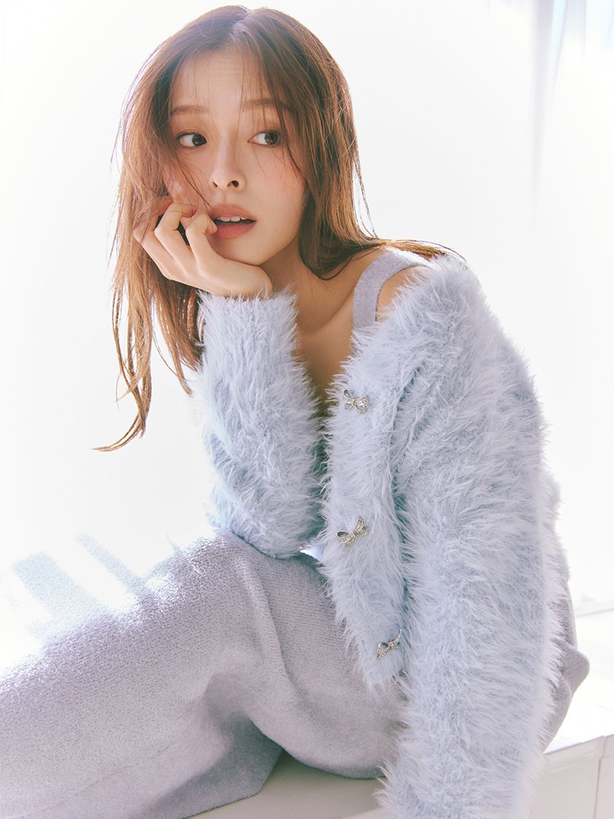 SNIDEL HOME｜シャギーカーディガン×ワンピースセット | Rakuten